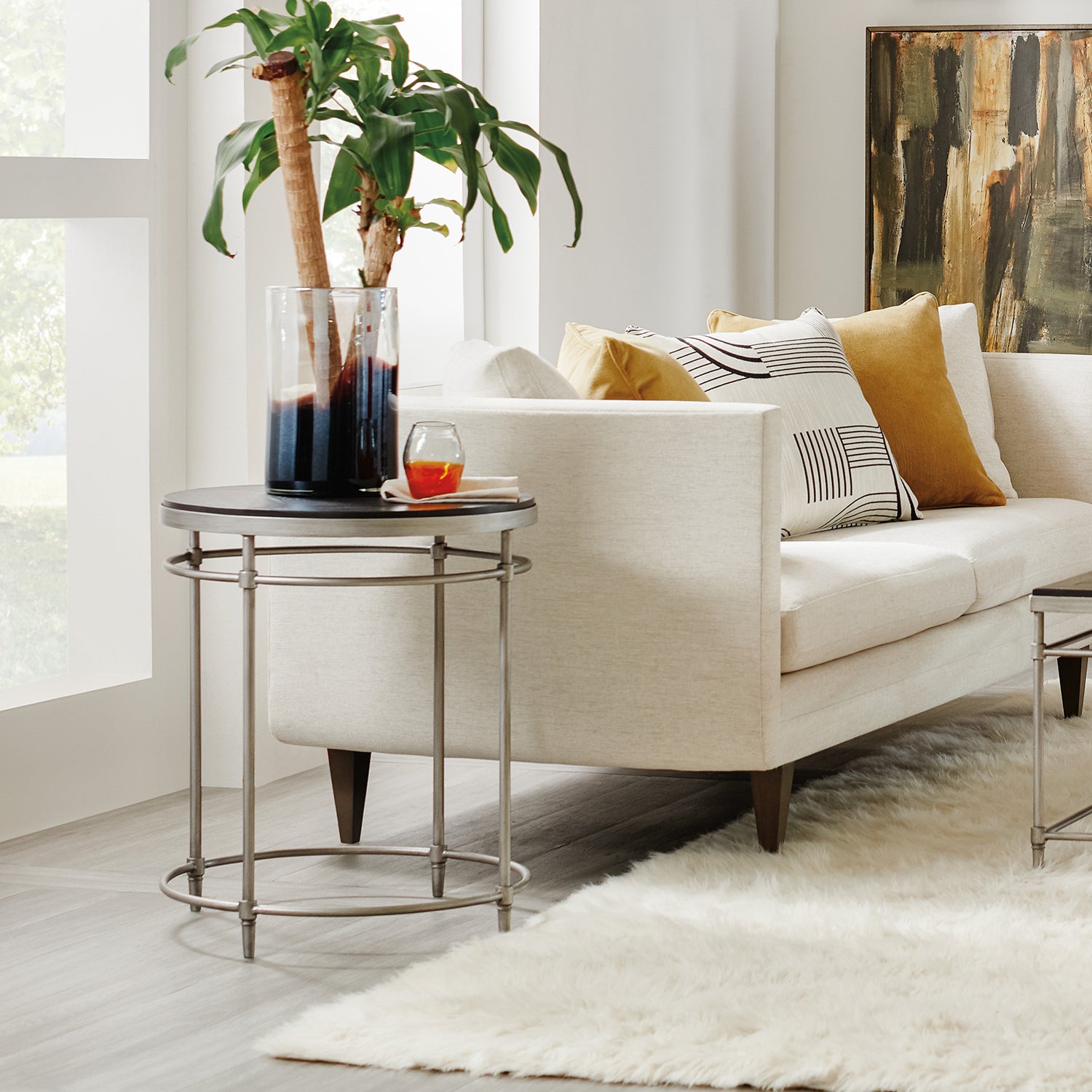 Hooker Furniture St. Armand Round End Table Set of 2