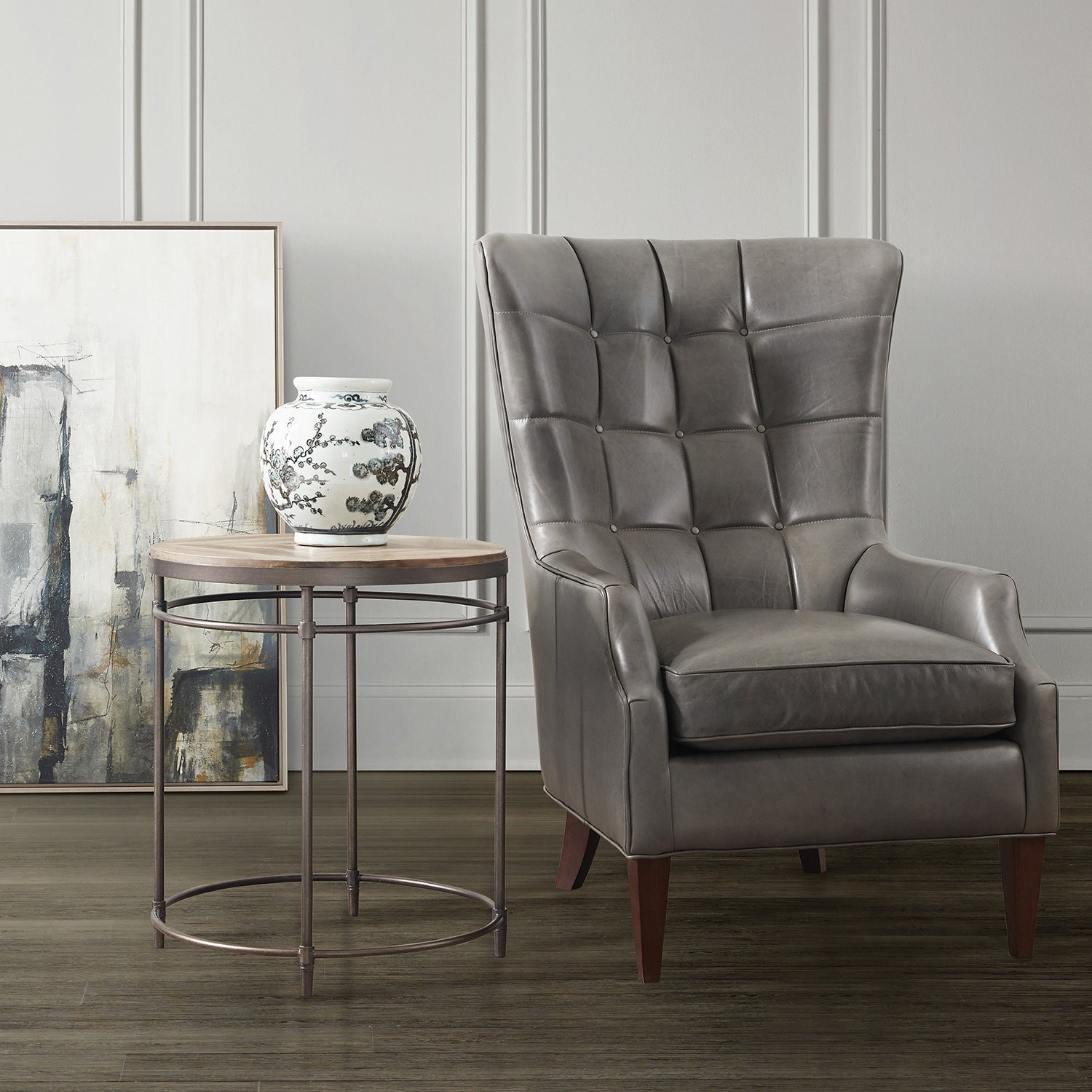 Hooker Furniture St. Armand Round End Table Set of 2