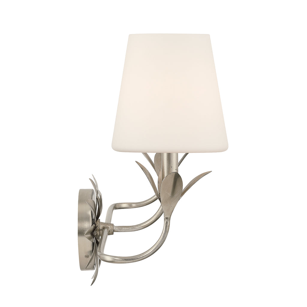 Crystorama Broche 3 Light Antique Silver Bathroom Vanity Light