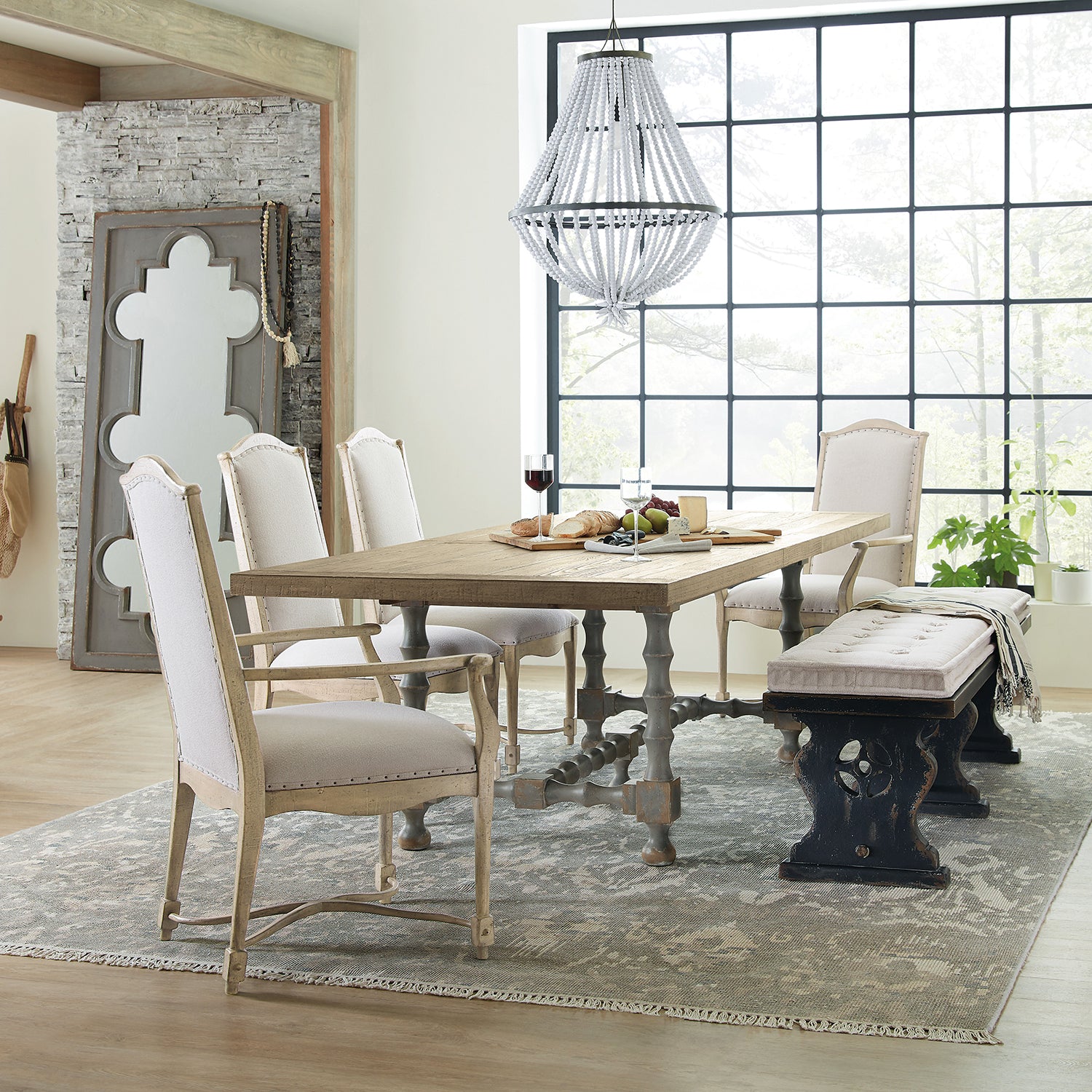 Hooker Furniture Ciao Bella Upholstered Back Arm Chair Set of 2