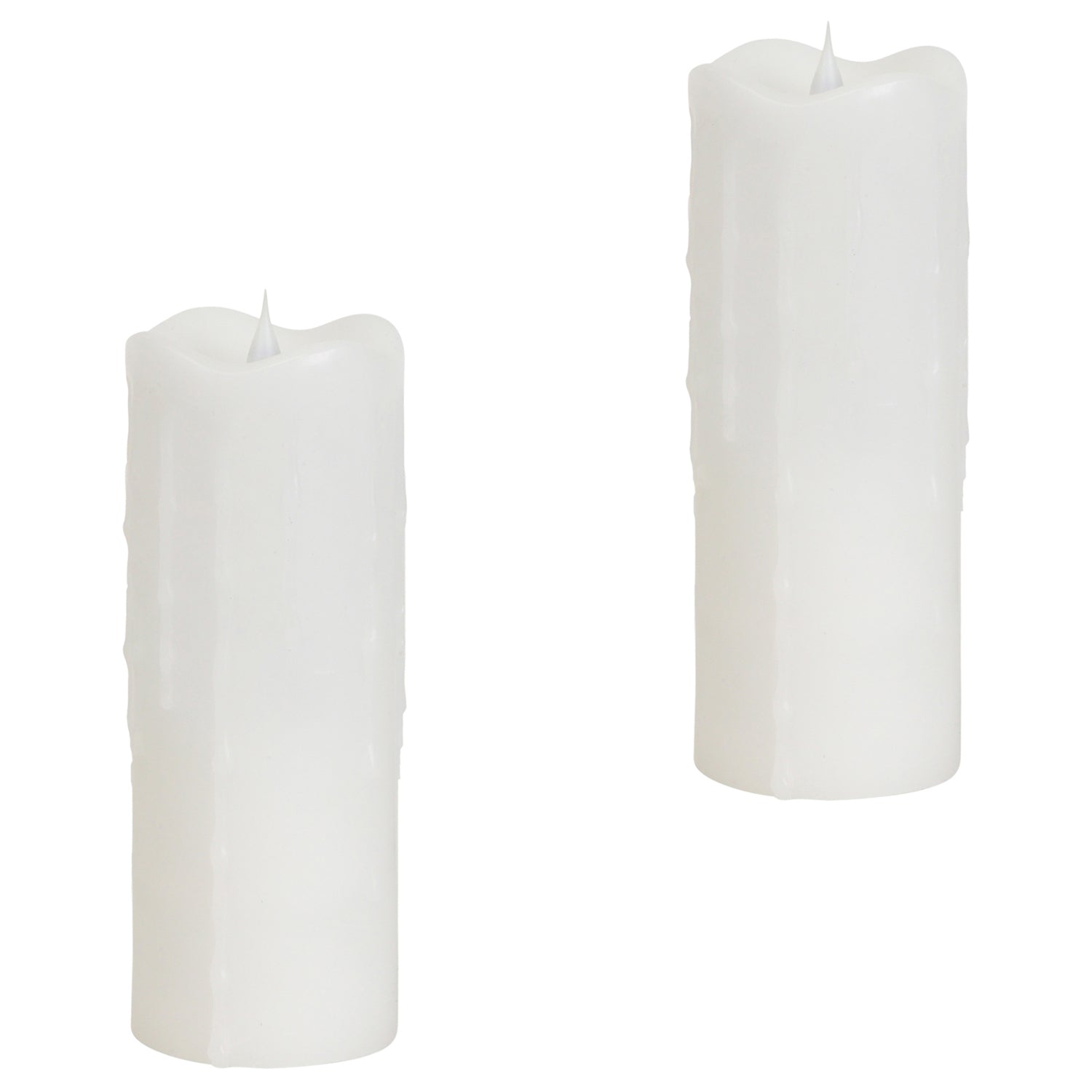 Simplux Designer LED Candle with Moving Flame and Remote Set of 2