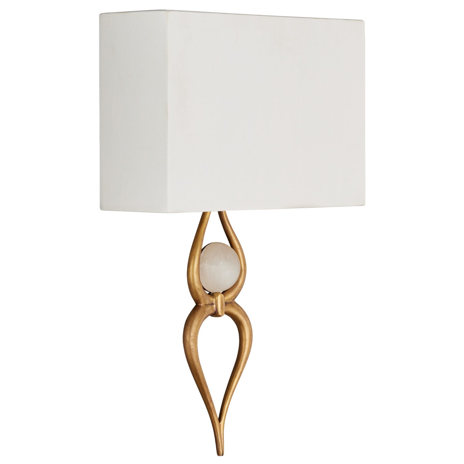 Currey & Co Omorfos Brass Wall Sconce