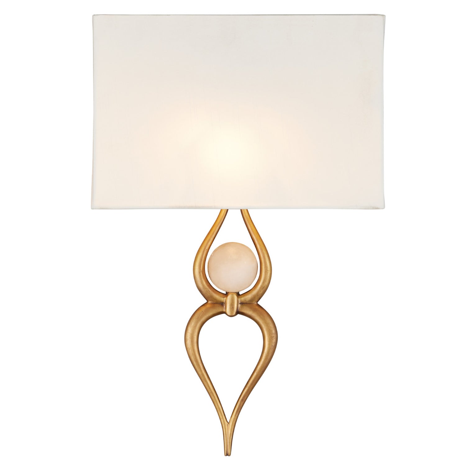 Currey & Co Omorfos Brass Wall Sconce