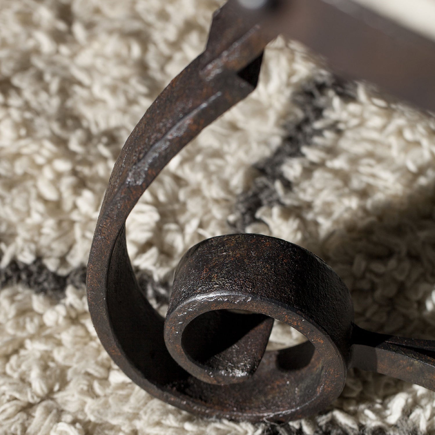 Hooker Furniture Luckenbach Metal and Stone End Table