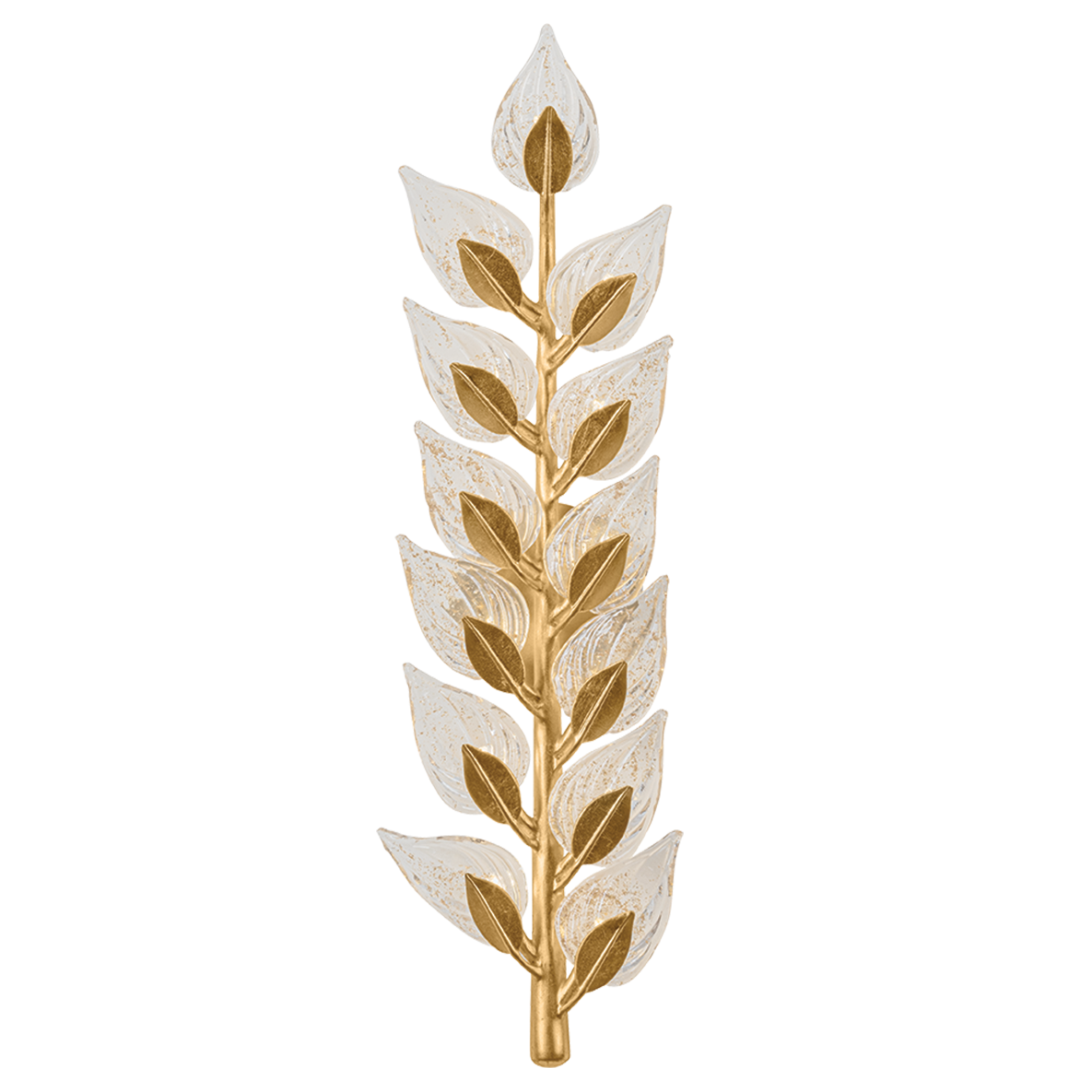 Corbett Lighting Ariadne Medium Wall Sconce in Vintage Gold Leaf, primary product view
