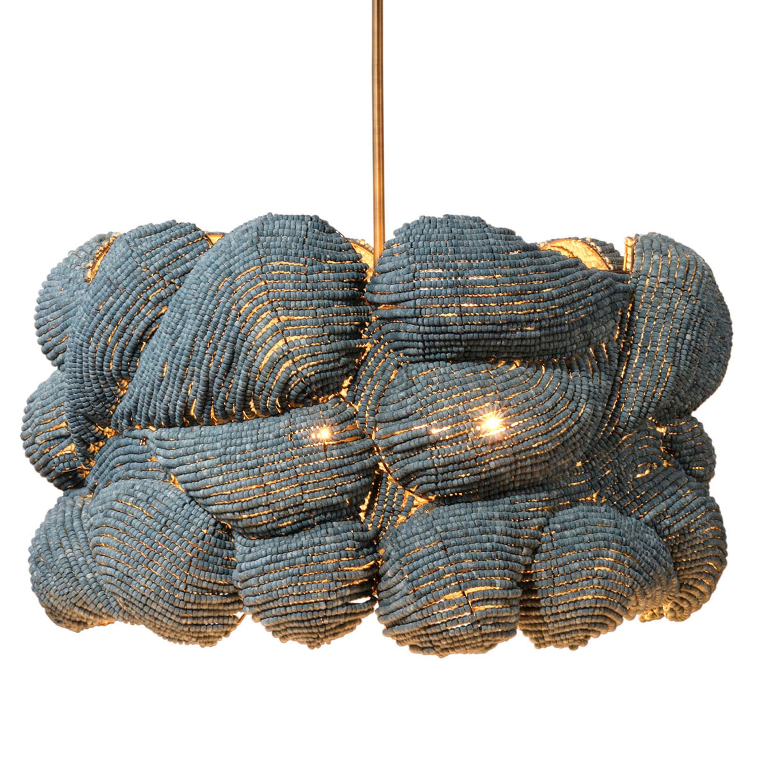 Jamie Young Anguilla Blue Large Chandelier
