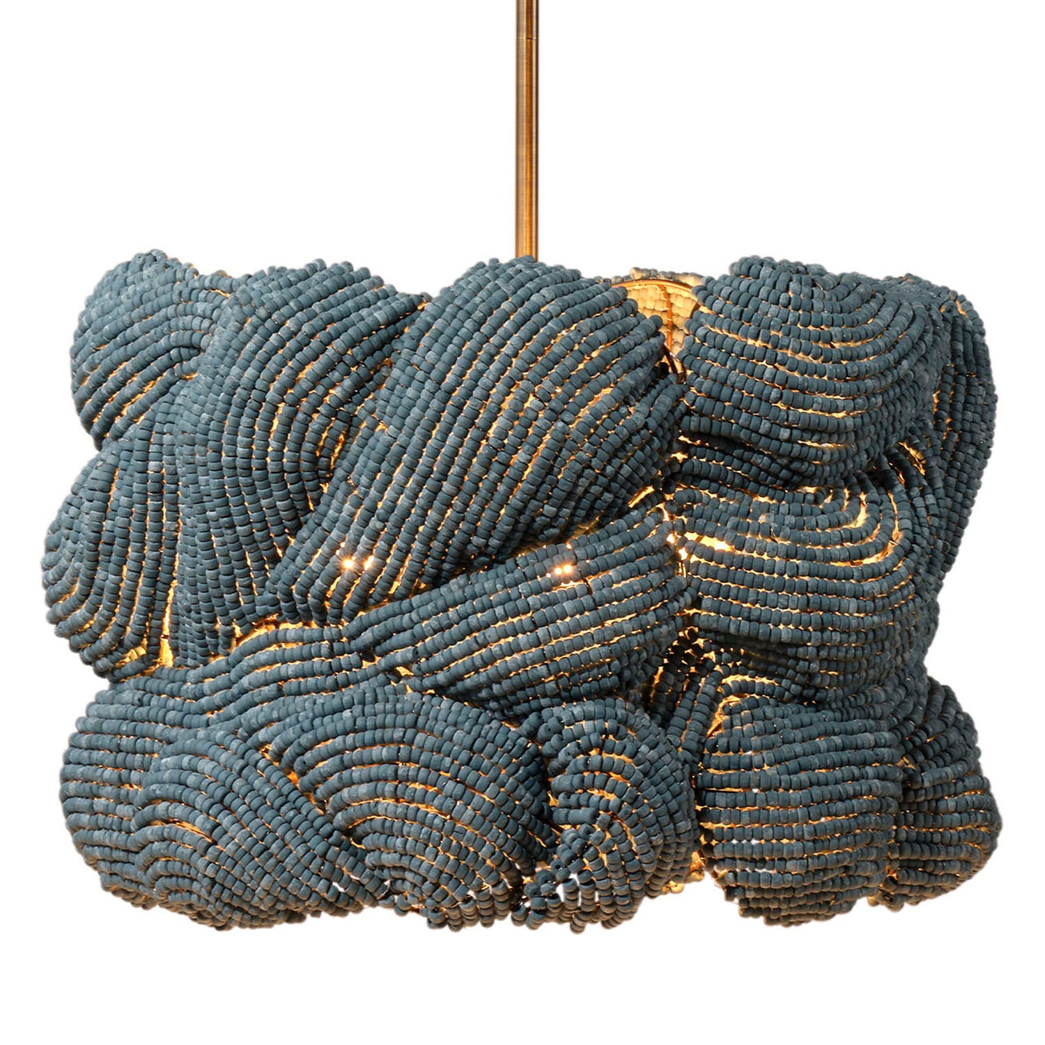 Jamie Young Anguilla Blue Small Chandelier