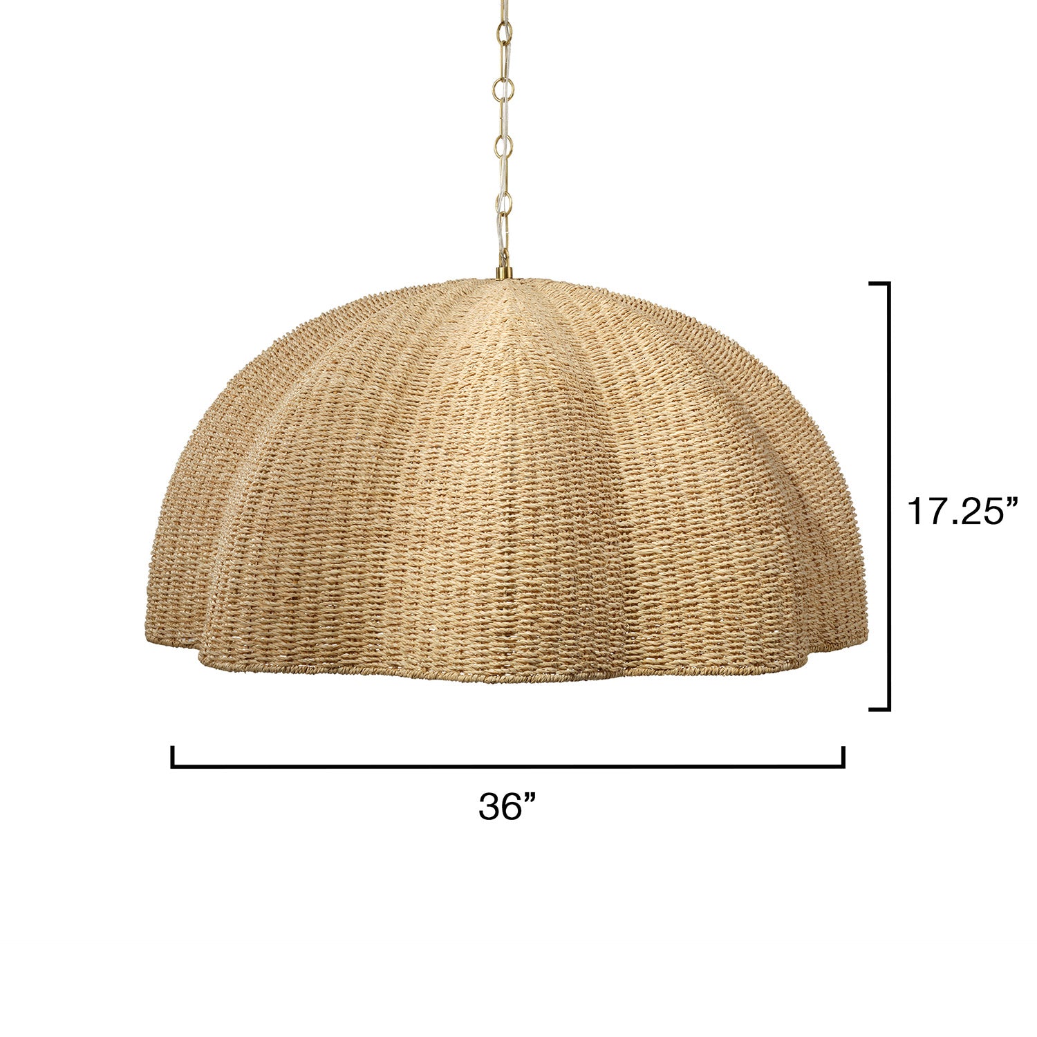 Jamie Young Rosemary Natural Large Pendant