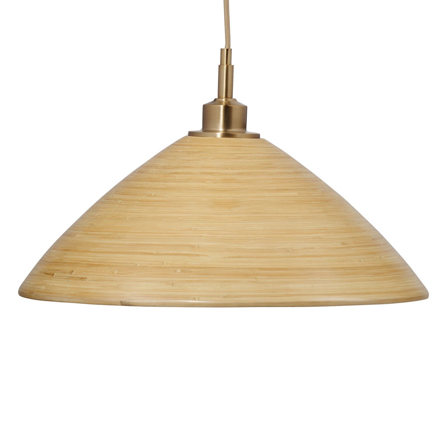 Jamie Young Spun Natural Bamboo Small Pendant