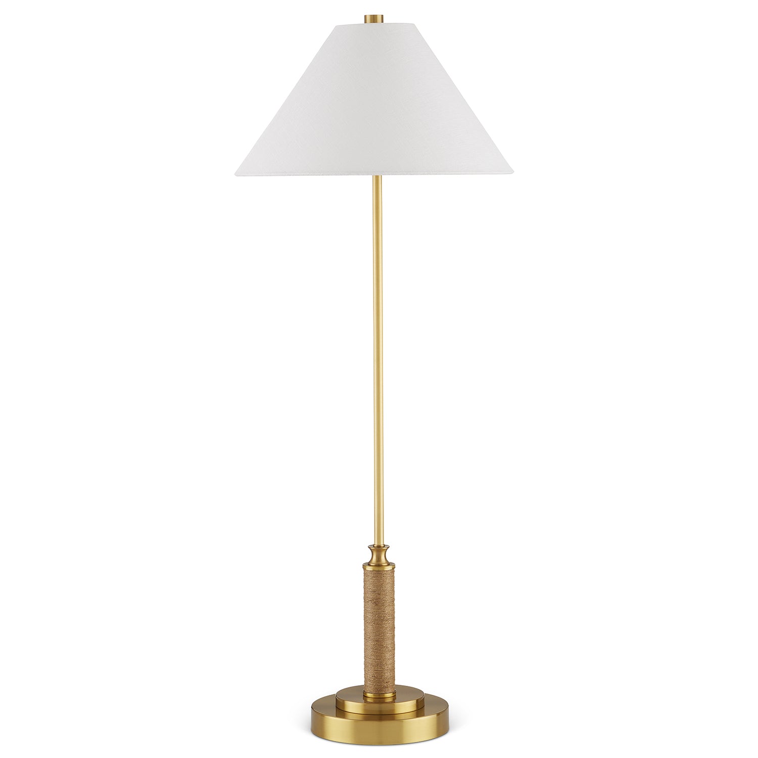 Currey & Co Ippolito Brass Console Lamp