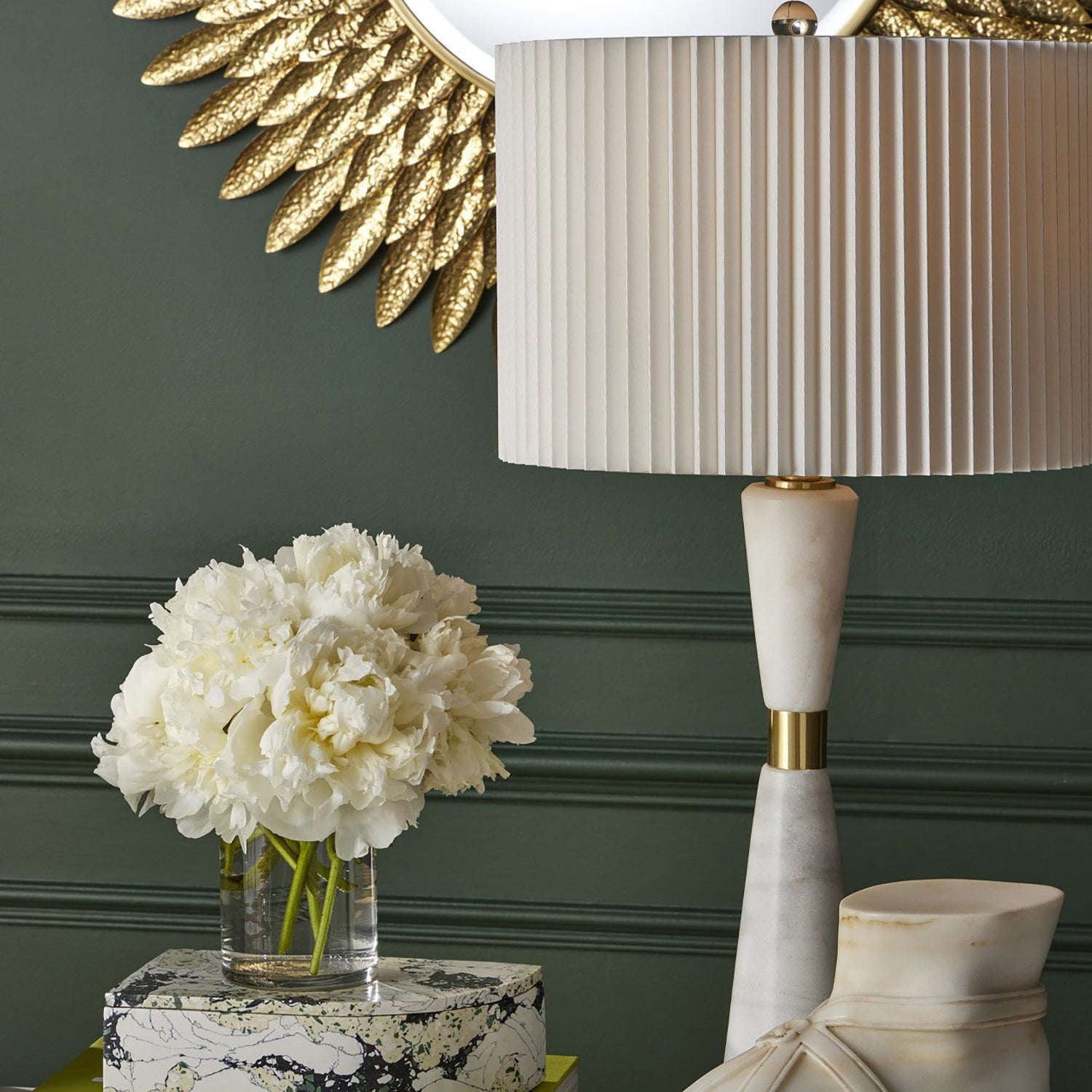 Currey & Co Edelmar Crystal Table Lamp