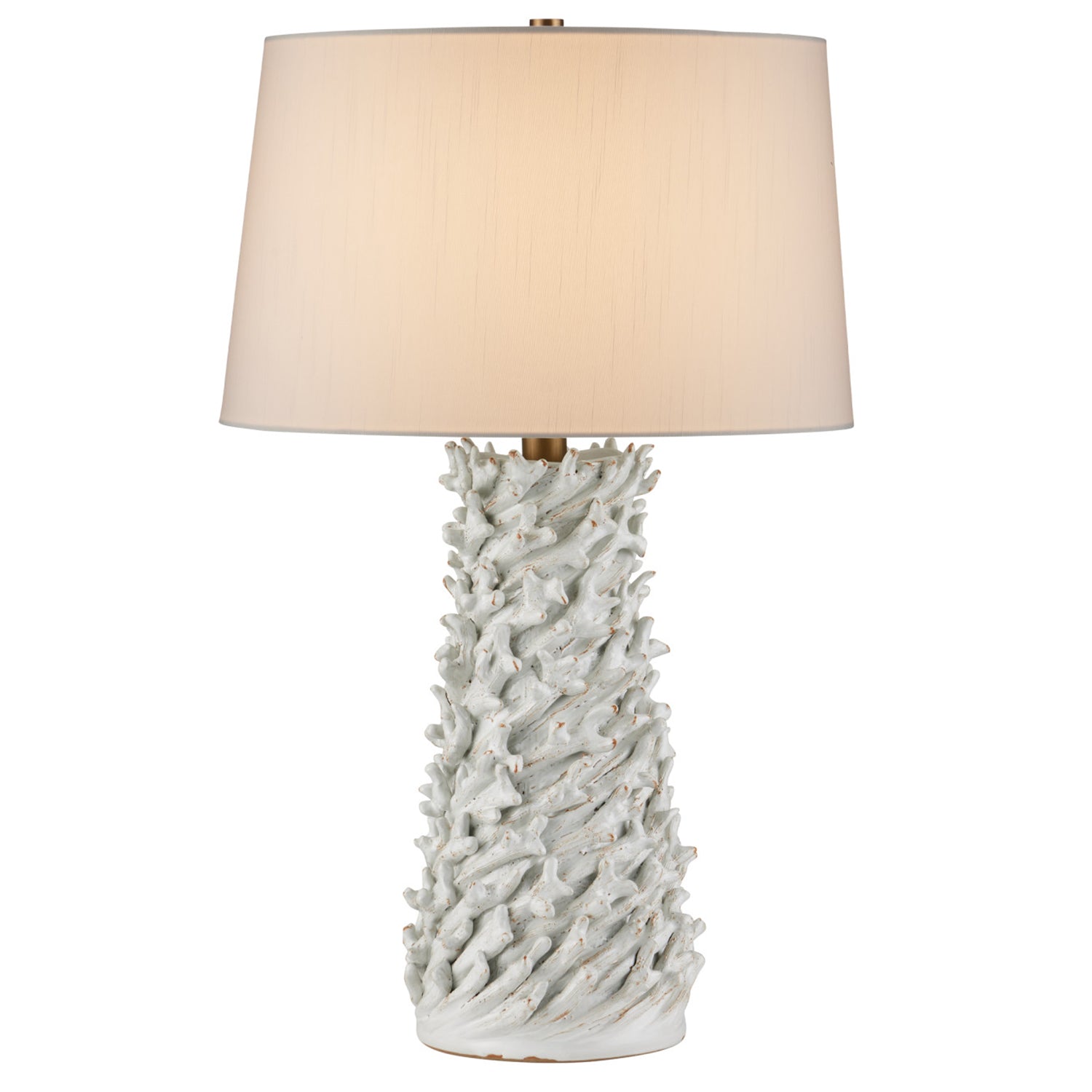 Currey & Co Seadrift White Table Lamp