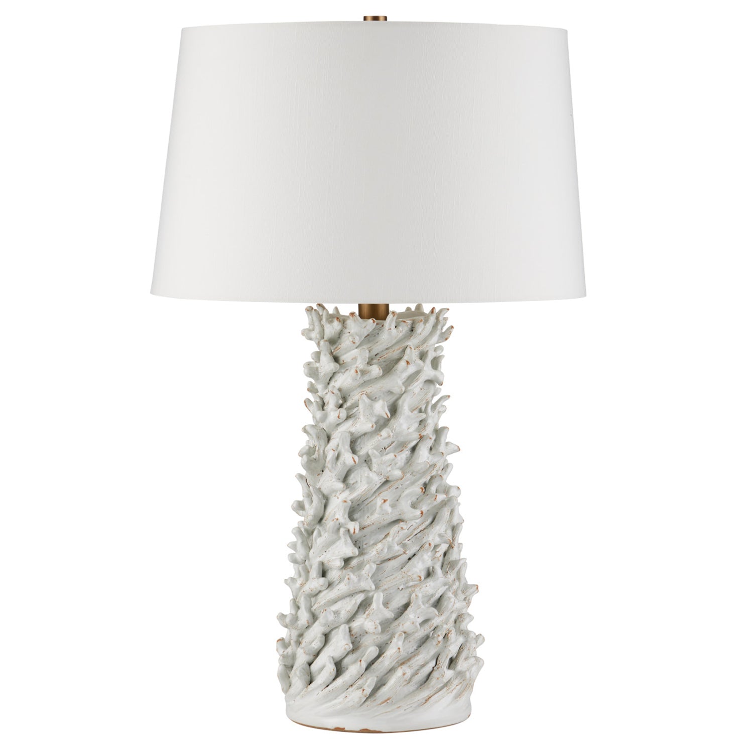 Currey & Co Seadrift White Table Lamp