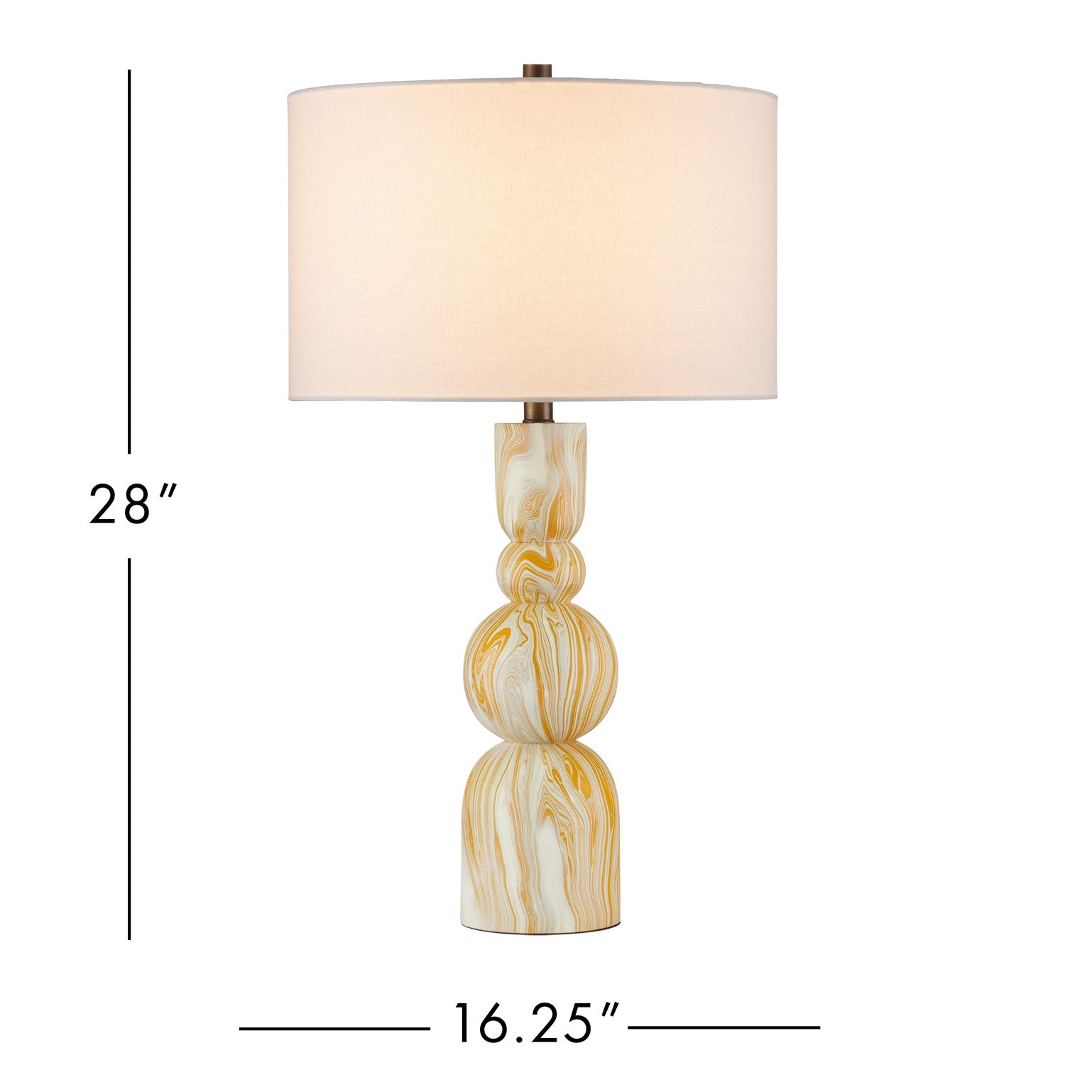 Currey & Co Chawton Yellow Table Lamp
