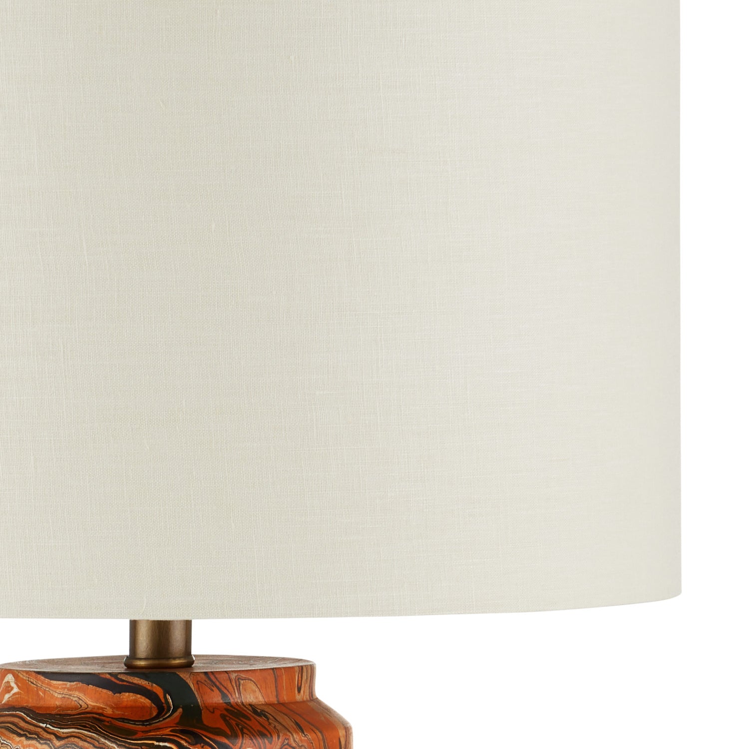 Currey & Co Crantock Orange Table Lamp