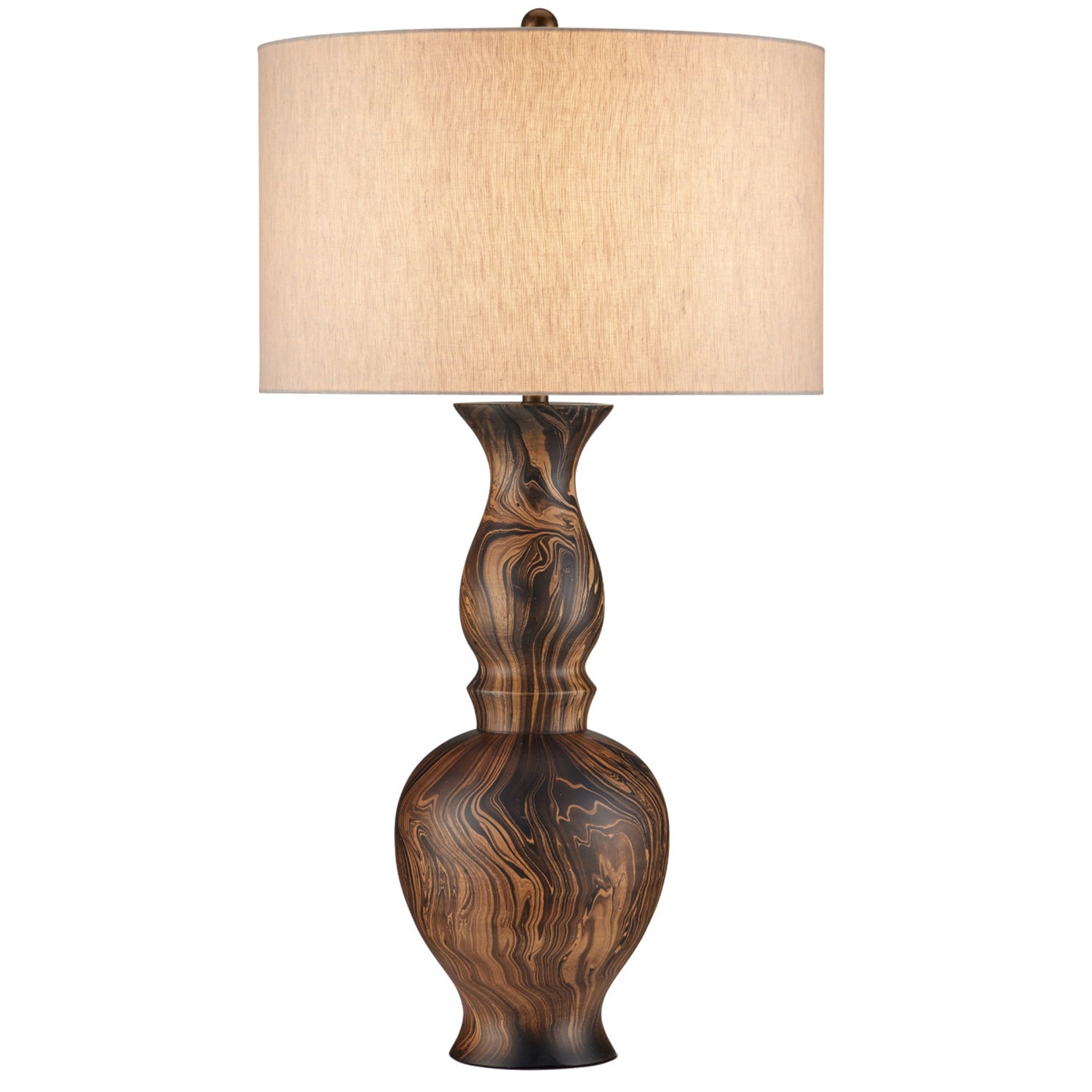 Currey & Co Carterton Brown Table Lamp