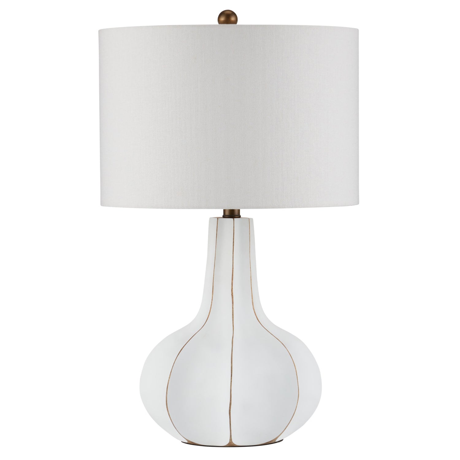 Currey & Co Bonbori White Table Lamp