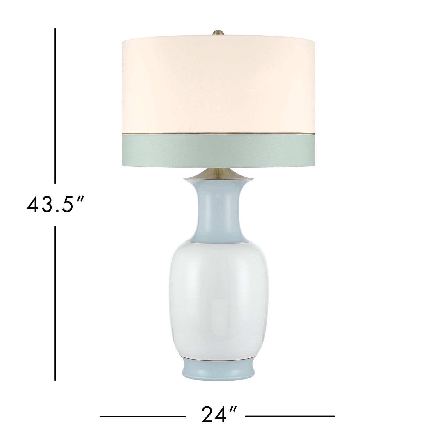 Currey & Co Kora Large Blue Table Lamp