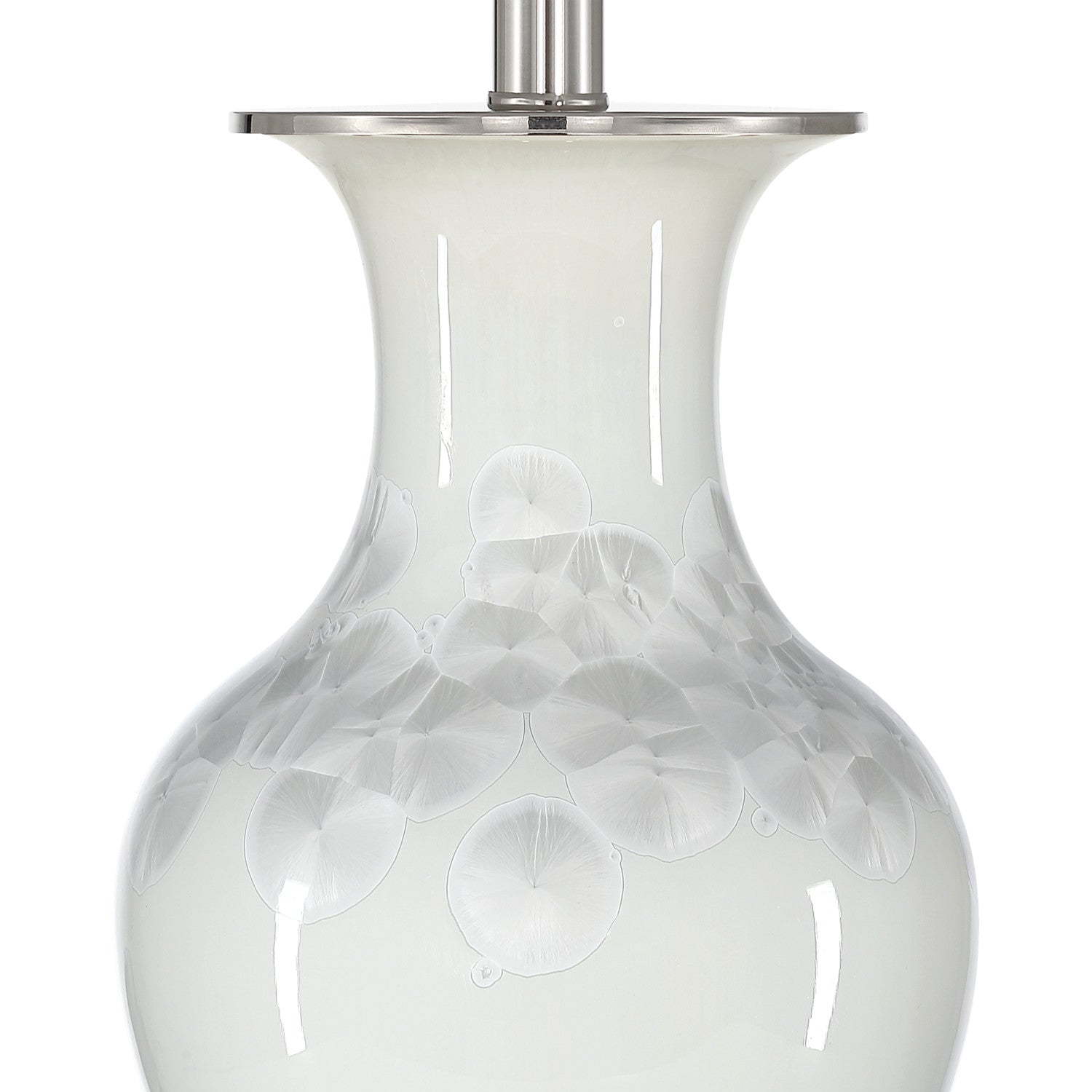 Currey & Co Crystalline White Table Lamp