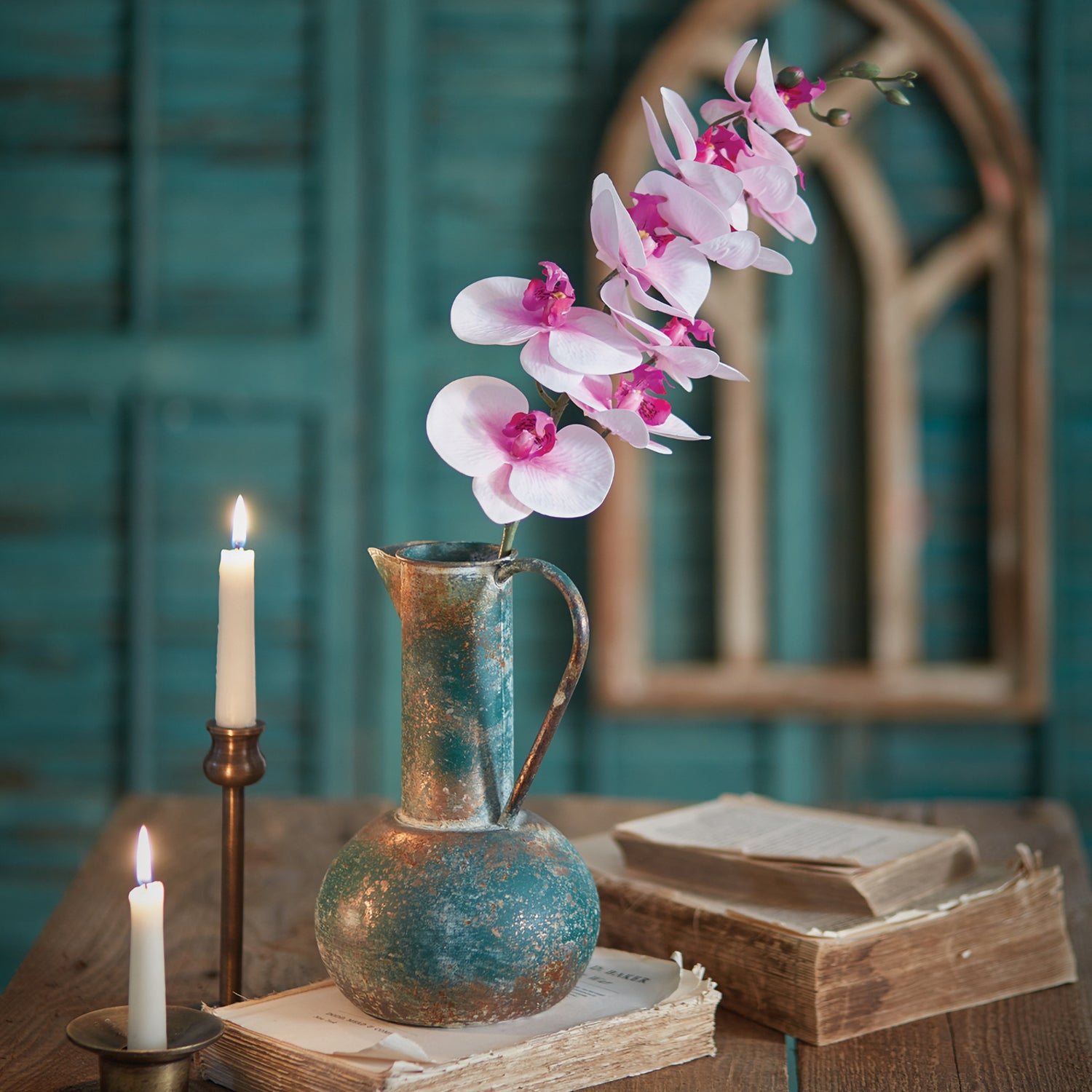 Moon Orchid Stem Foilage Set of 12