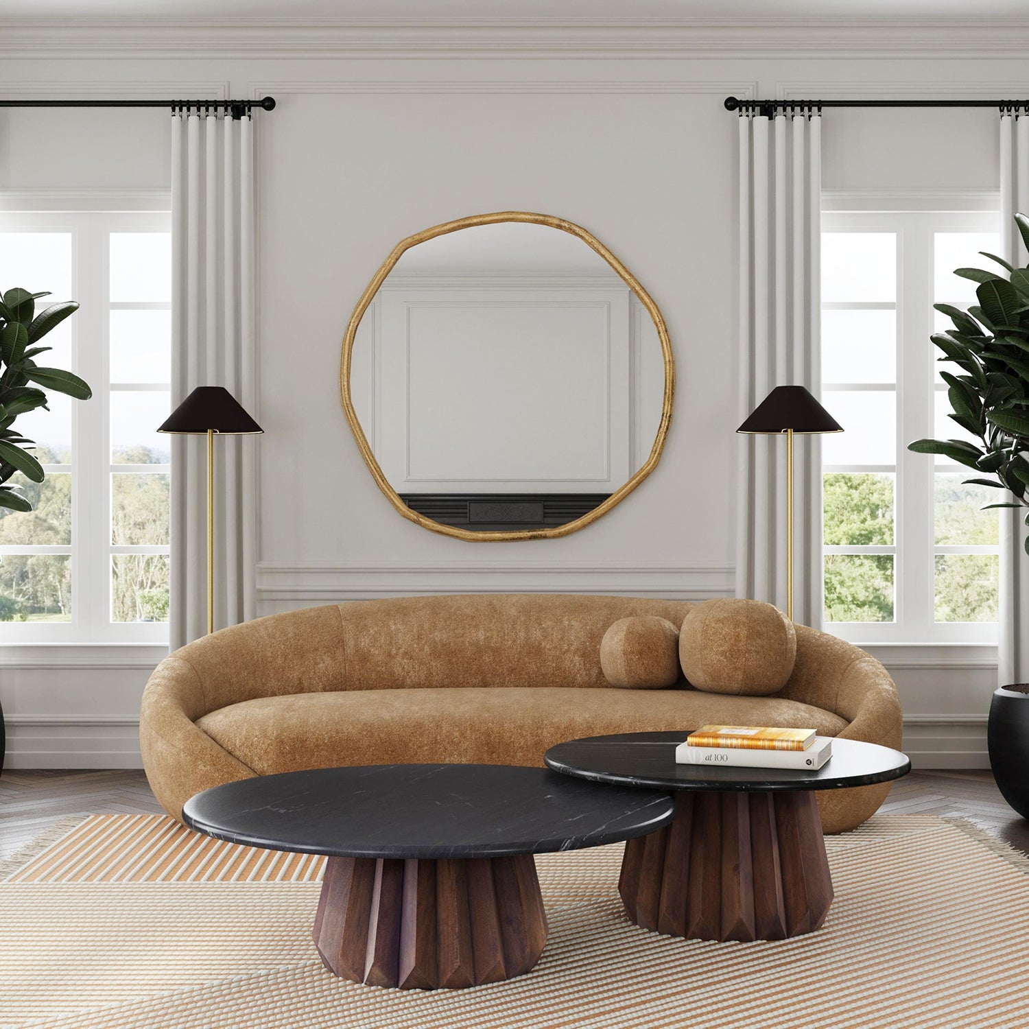 Bassett Mirror Jennings Nesting Small Cocktail Table