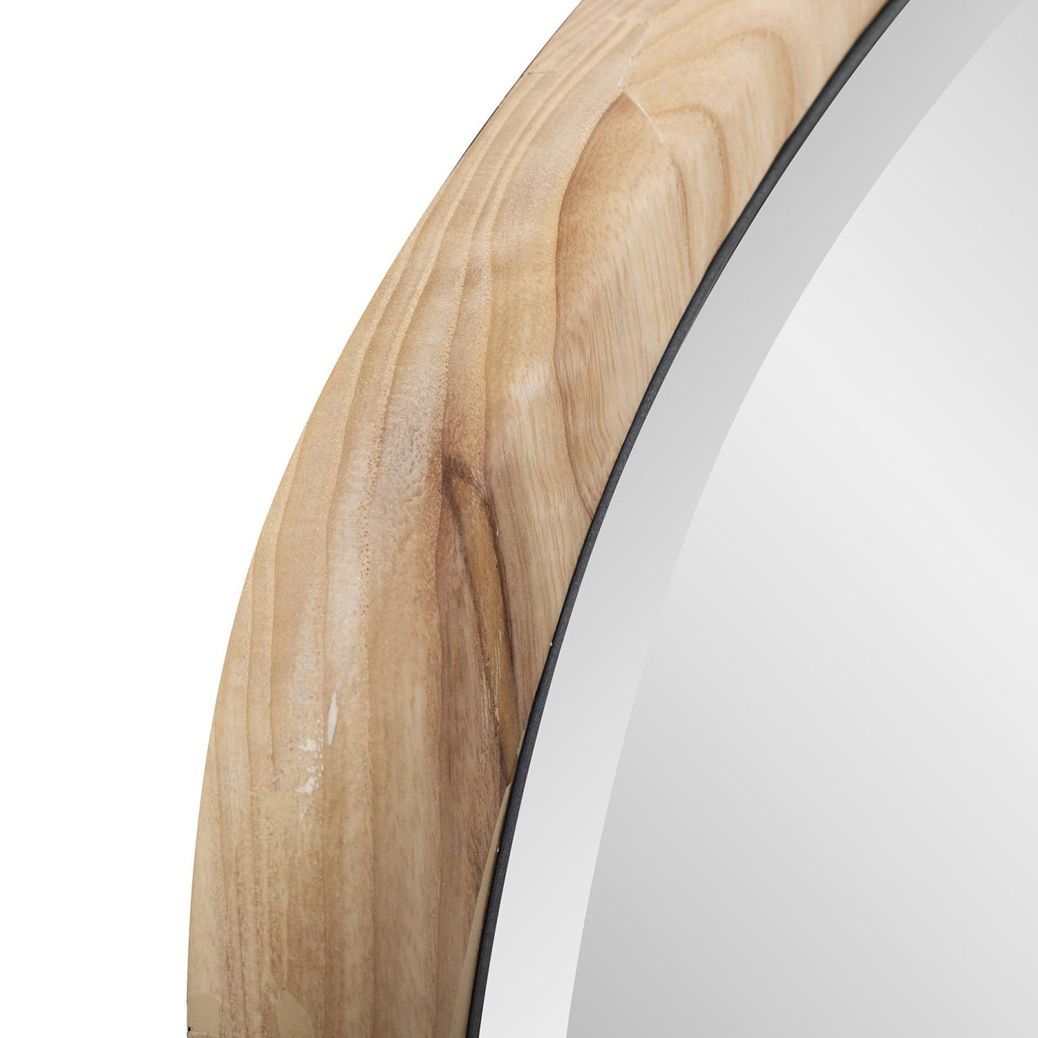 Dragmar Asymmetrical Wood Wall Mirror