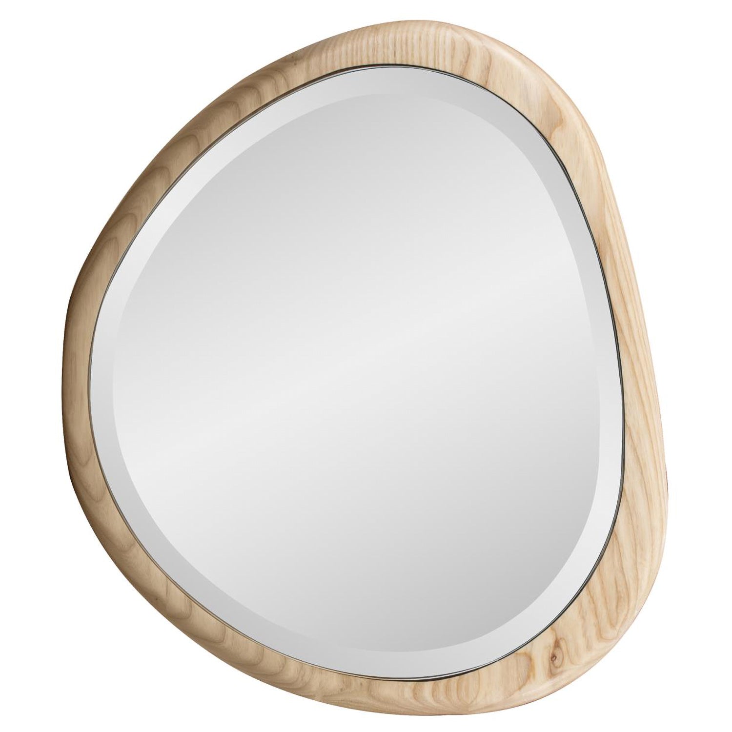 Dragmar Asymmetrical Wood Wall Mirror