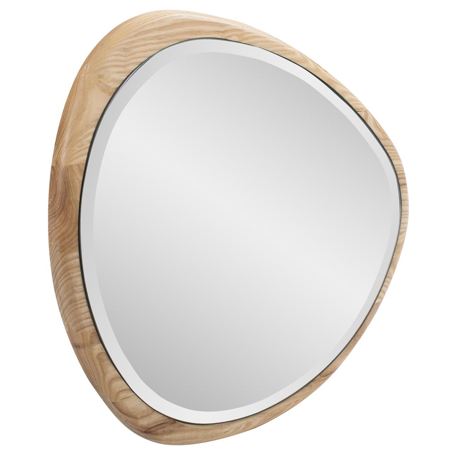 Dragmar Asymmetrical Wood Wall Mirror