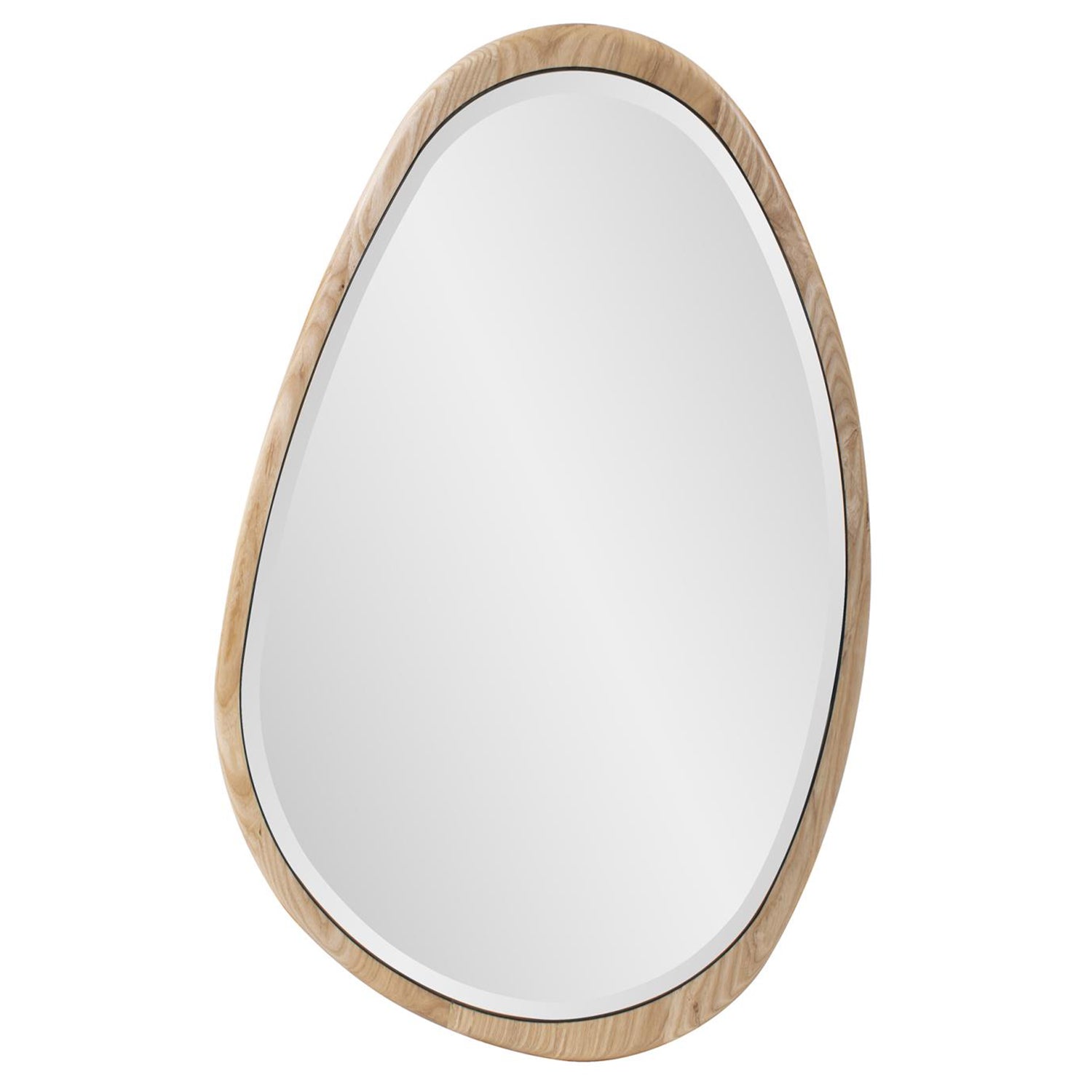 Dragmar Asymmetrical Wood Wall Mirror
