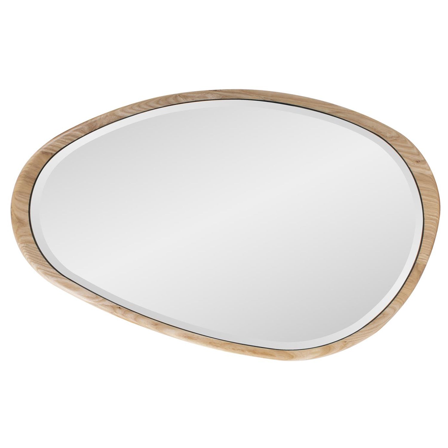 Dragmar Asymmetrical Wood Wall Mirror
