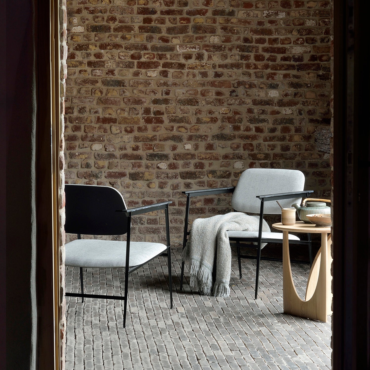 Ethnicraft Geometric Side Table