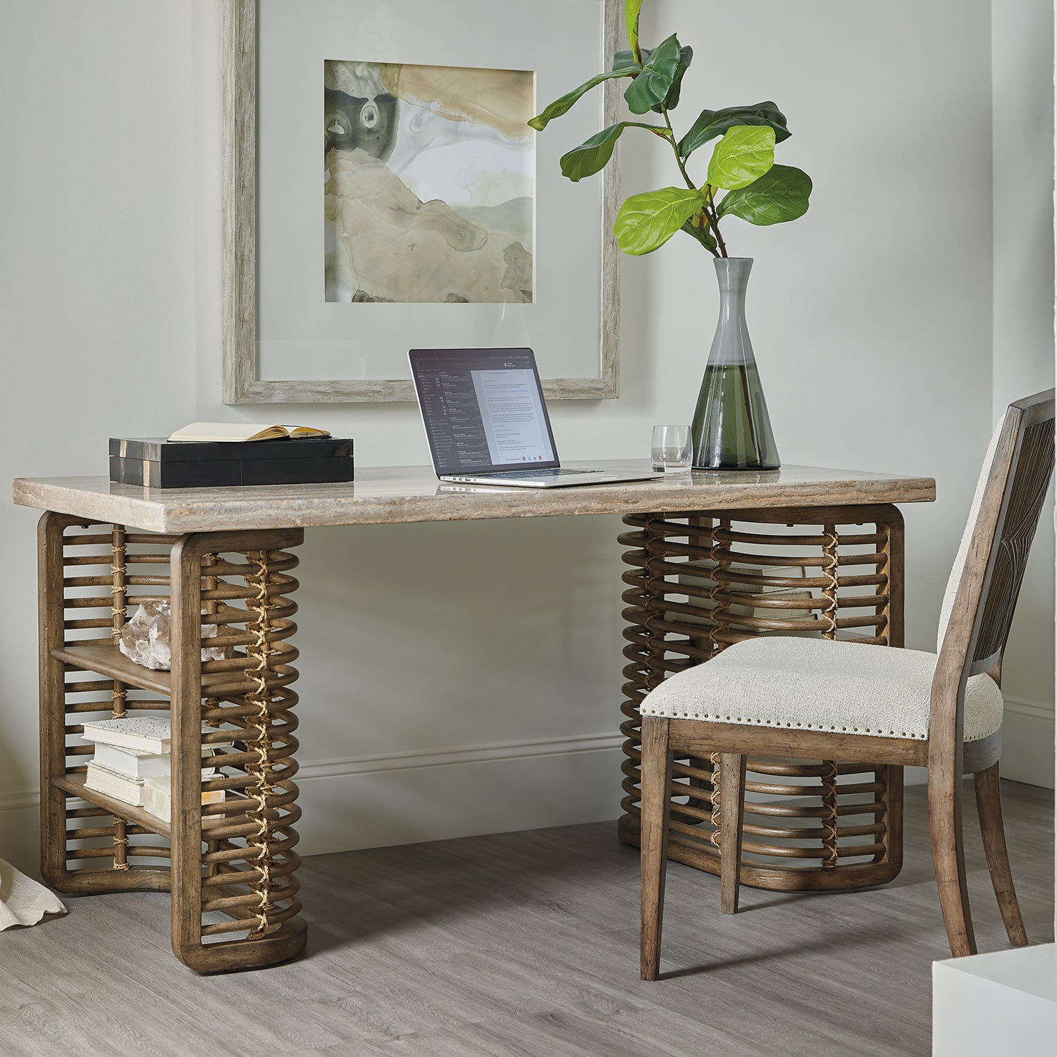 Hooker Furniture Sundance Carved Back Side Chair Set of 2