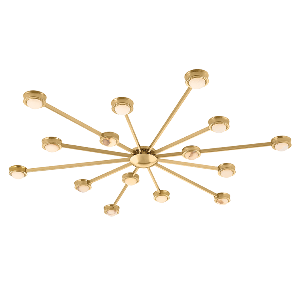 Corbett Lighting Amon Large Flush Mount in Vintage Bronze, primary product view