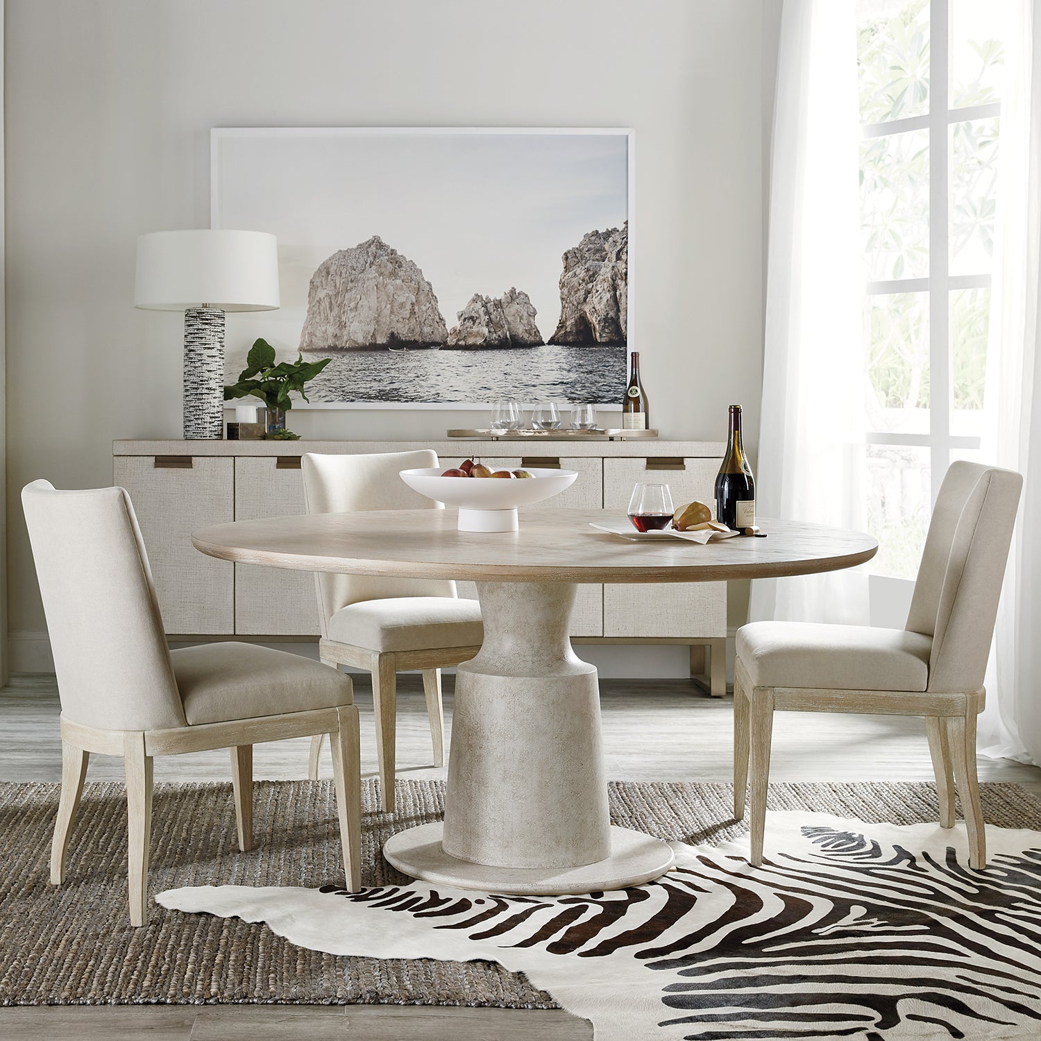 Hooker Furniture Cascade Pedestal Dining Table