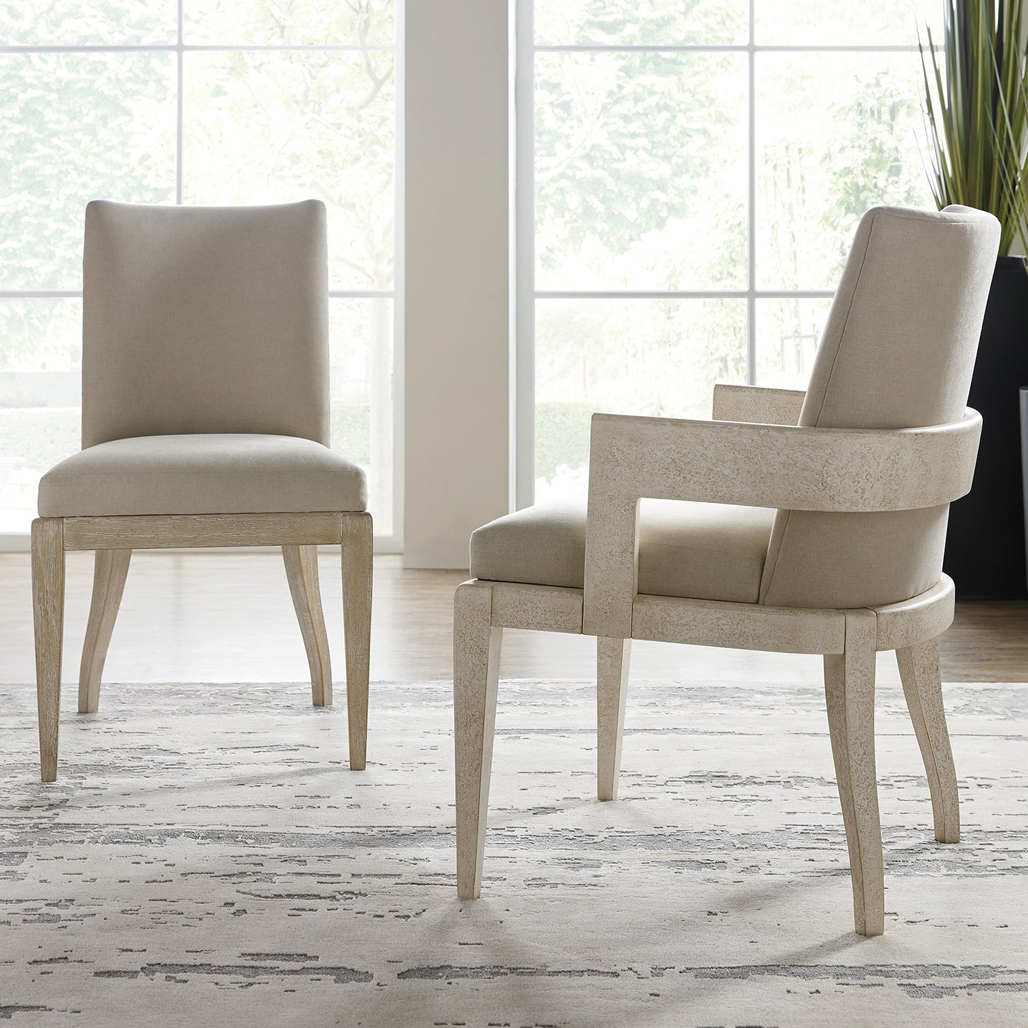 Hooker Furniture Cascade Upholstered Arm Chair Set of 2