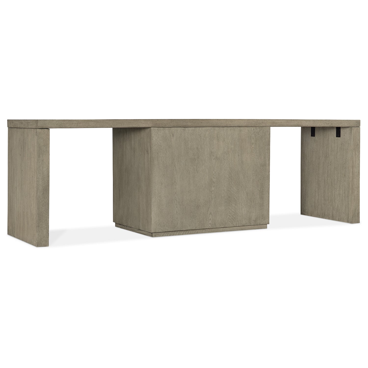 Hooker Furniture Linville Falls Desk with Centered Open Desk Cabinet
