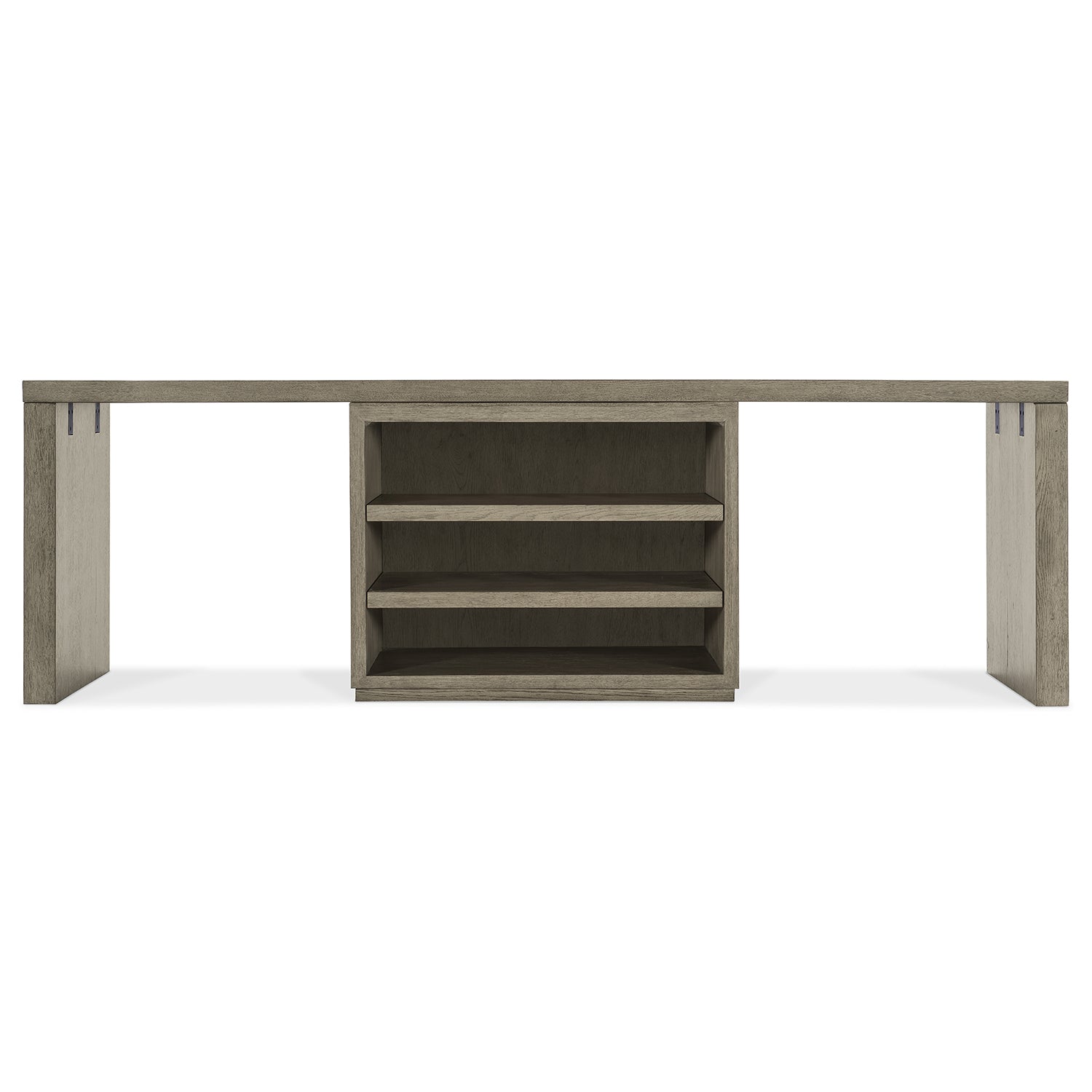 Hooker Furniture Linville Falls Desk with Centered Open Desk Cabinet