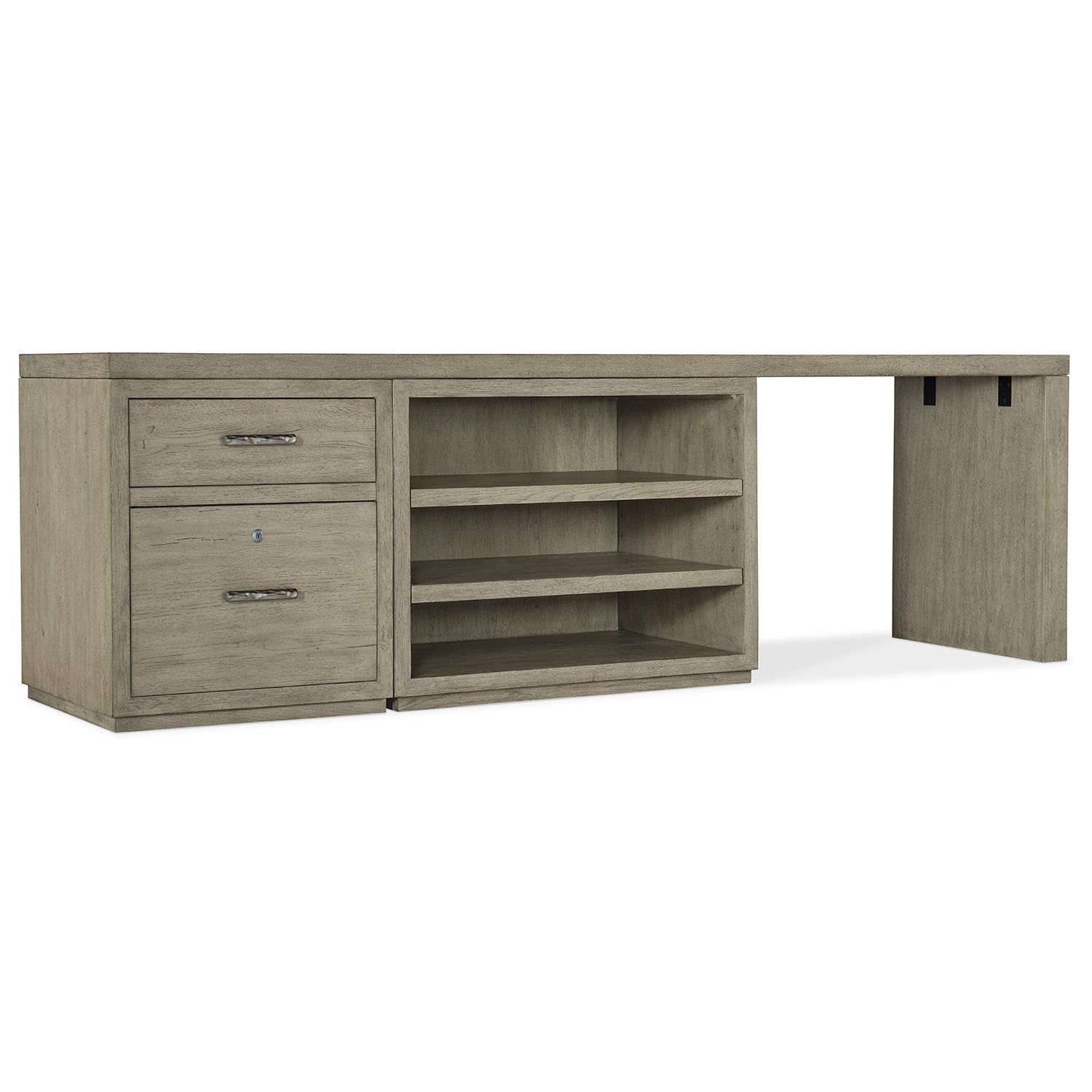 Hooker Furniture Linville Falls Desk with File and Open Desk Cabinet