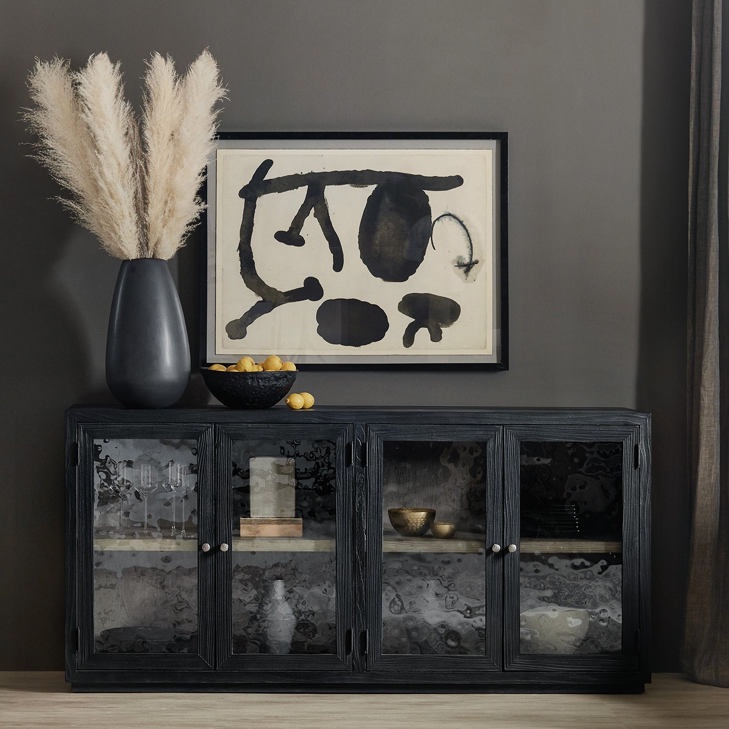 Hooker Furniture Linville Falls Shou Sugi Ban Server