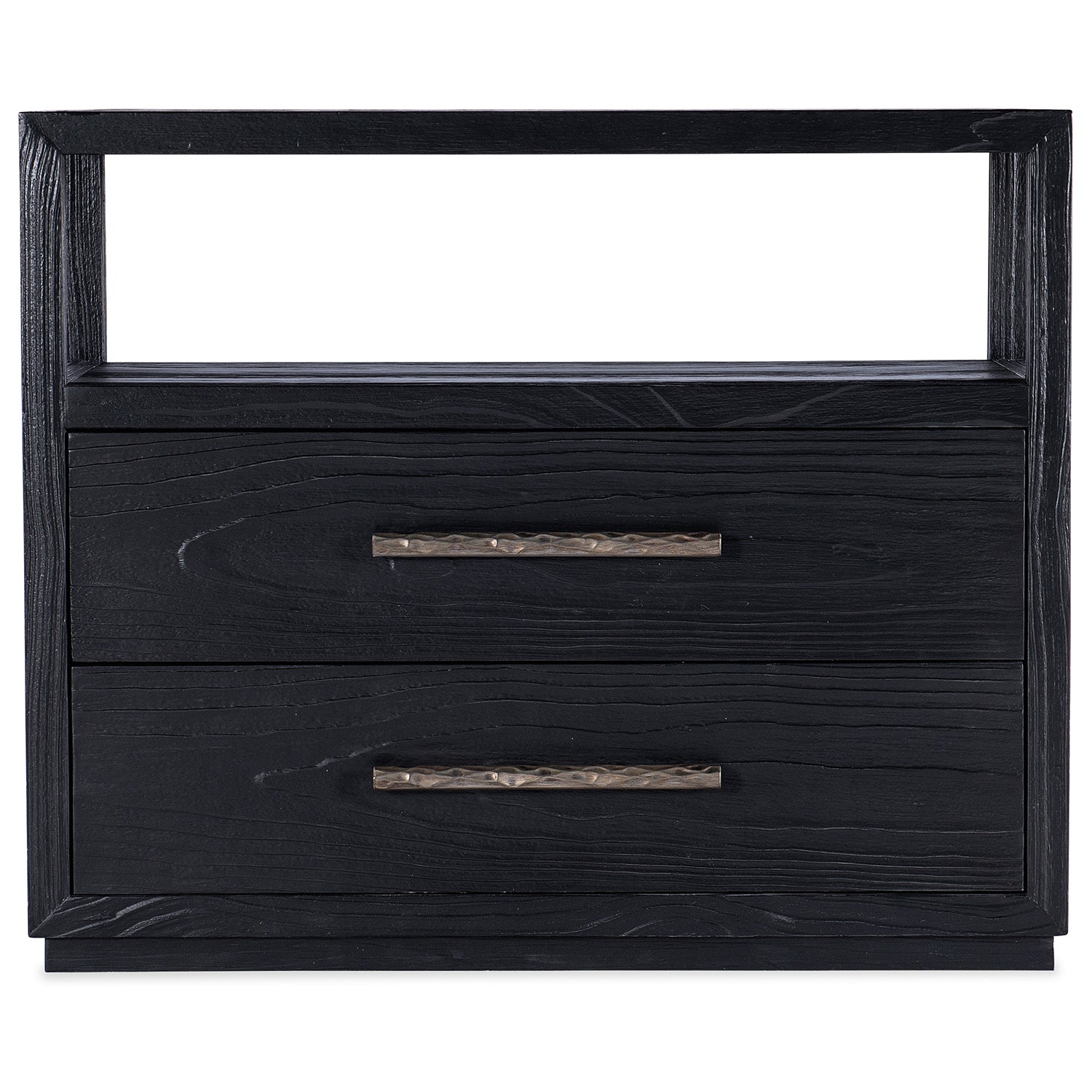 Hooker Furniture Linville Falls Shou Sugi Ban Two Drawer Nightstand