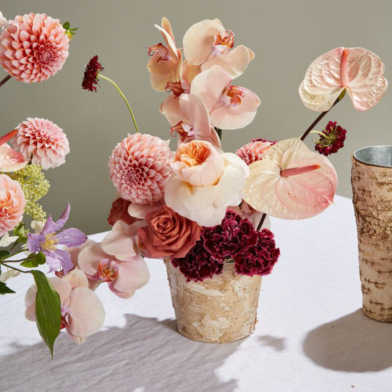 Birch with Zinc Lining Pot