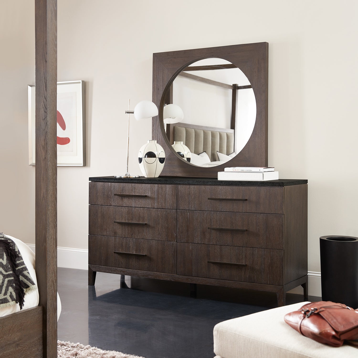 Hooker Furniture Miramar Aventura Raphael Six-Drawer Stone Top Dresser