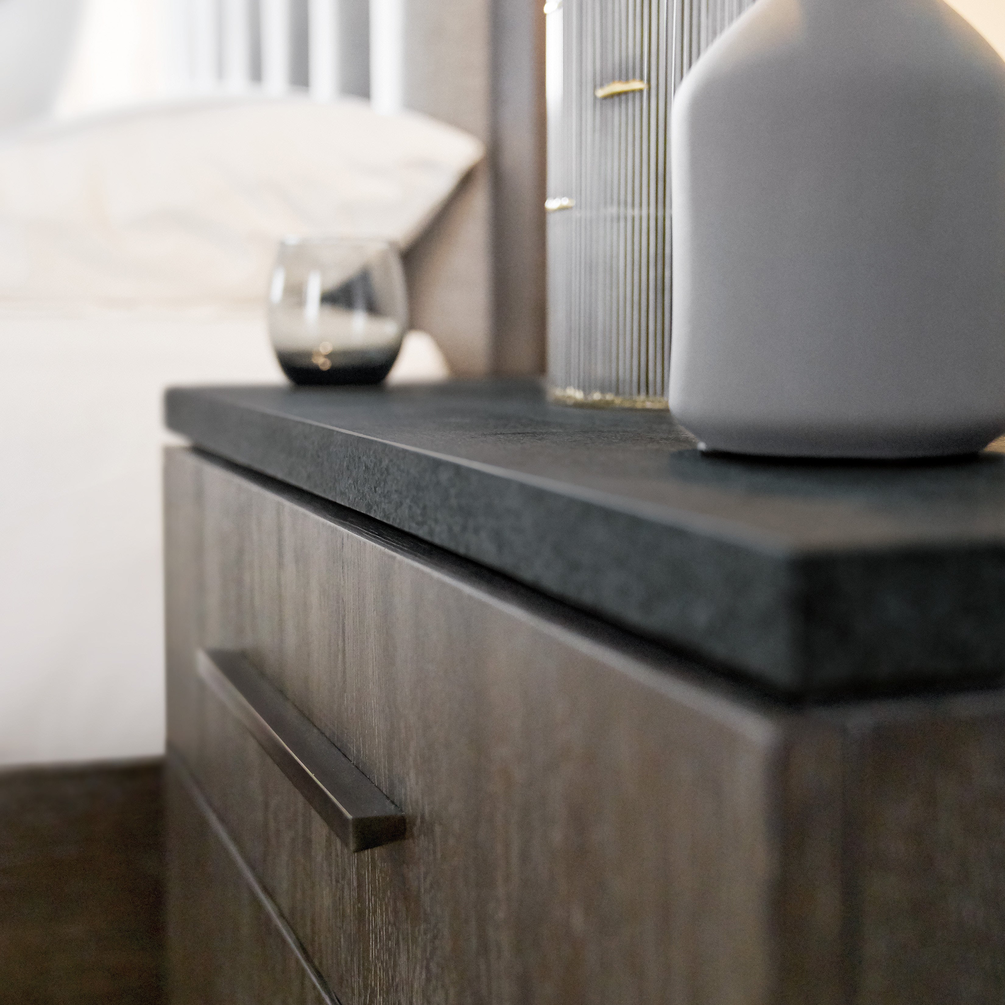 Hooker Furniture Miramar Aventura San Marcos Stone Top Nightstand