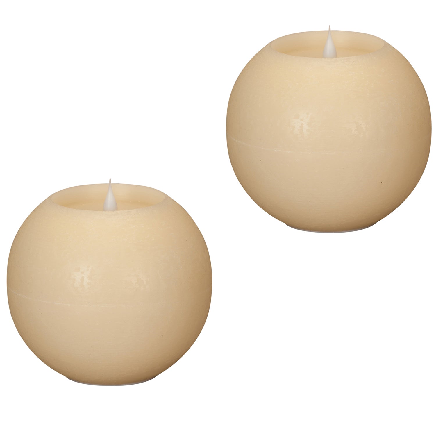 Simplux LED Squared Candle with Moving Flame and Remote Set of 2
