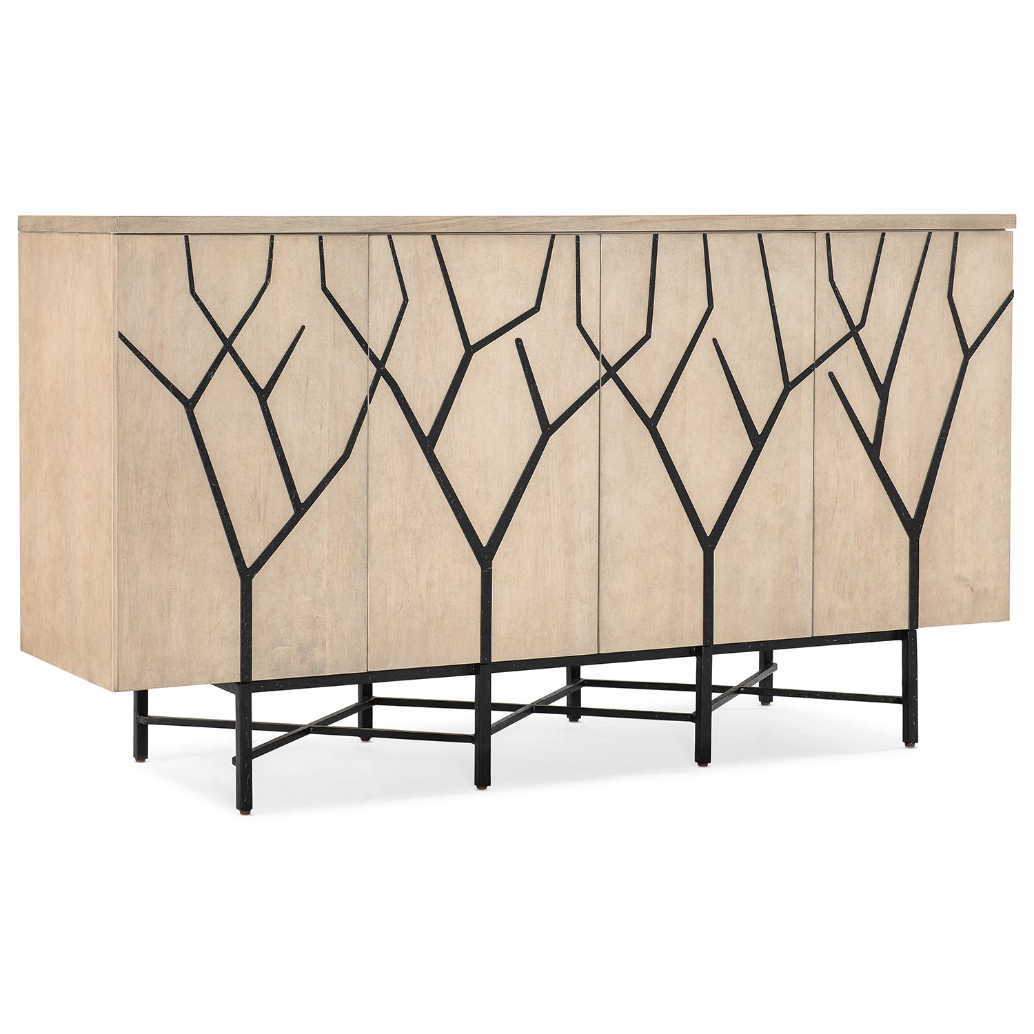 Hooker Furniture Melange Branched Four Door Entertainment Credenza