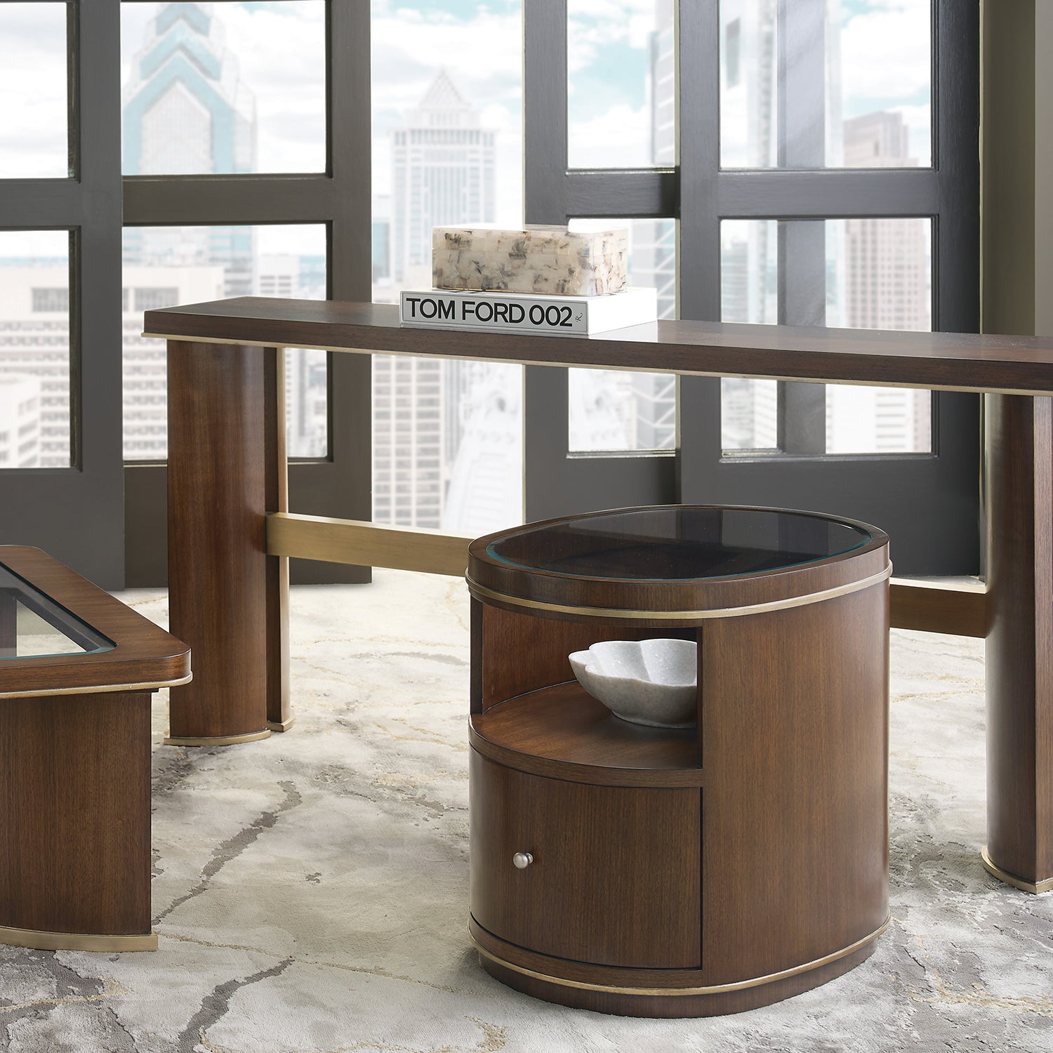 Hooker Furniture Melange Contours Side Table