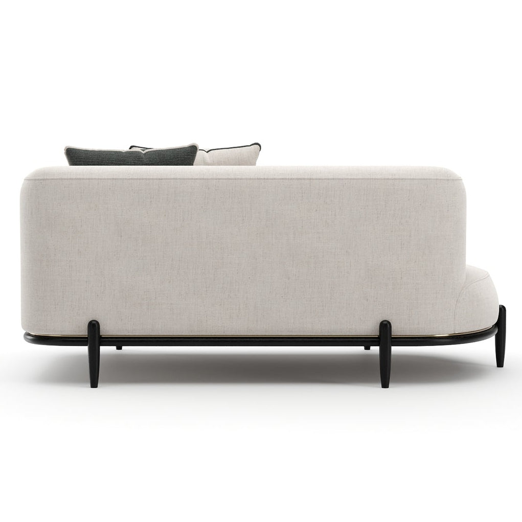 Caracole Madera Oatmeal Armless LAF Modular Bumper