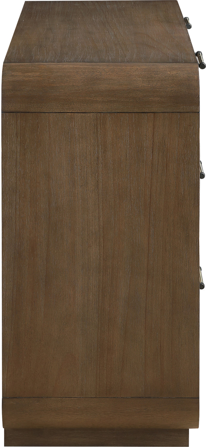 Windsor Brown Natural Cane And Solid Wood Dresser