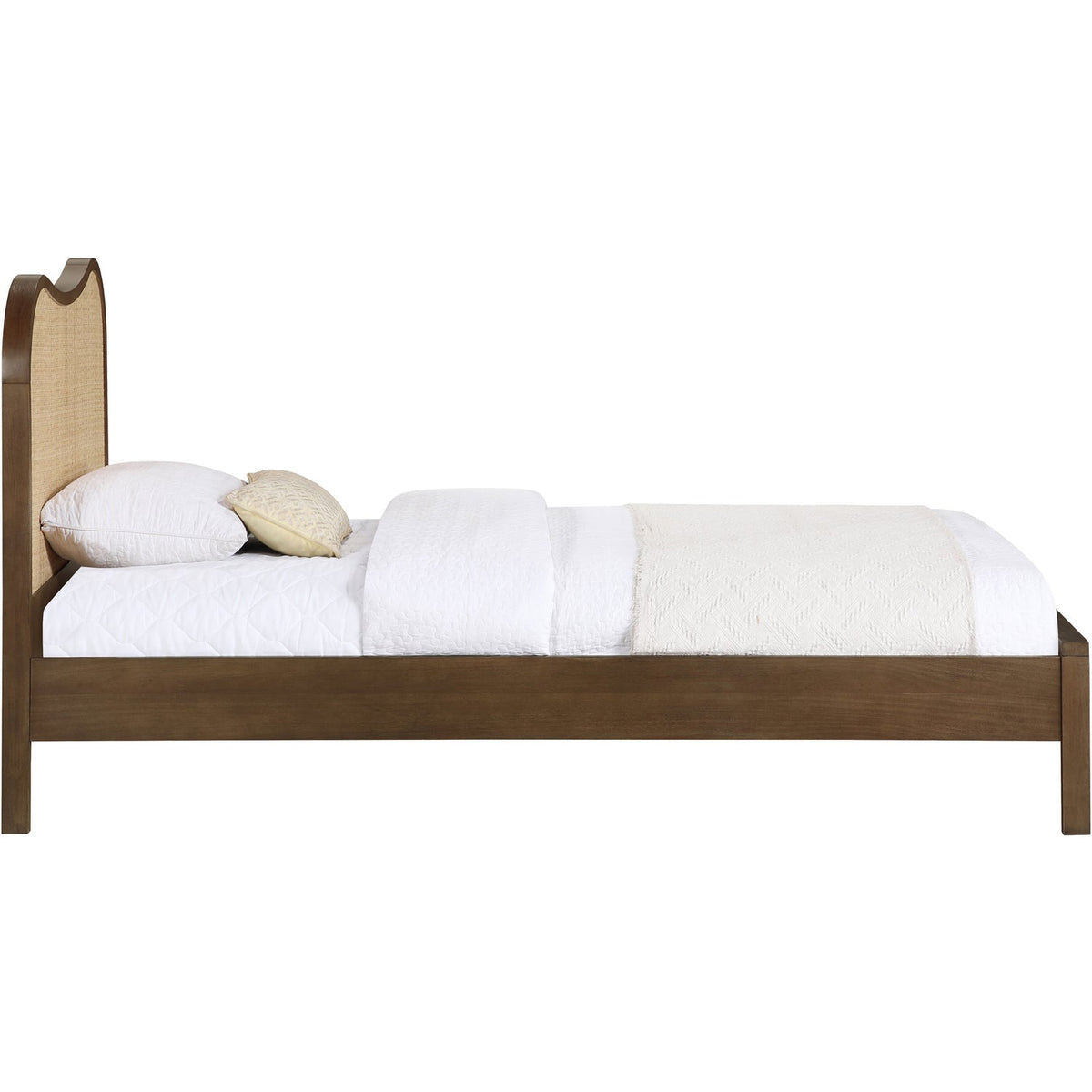 Windsor Brown Natural Cane And Solid Wood Bed