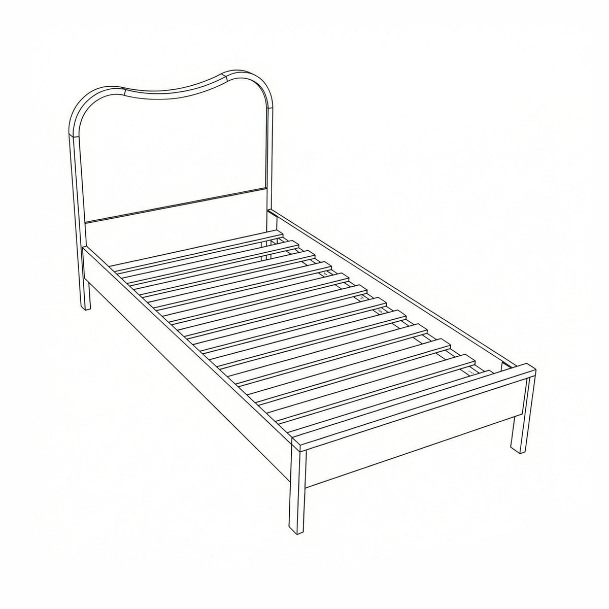 Windsor Brown Natural Cane And Solid Wood Bed